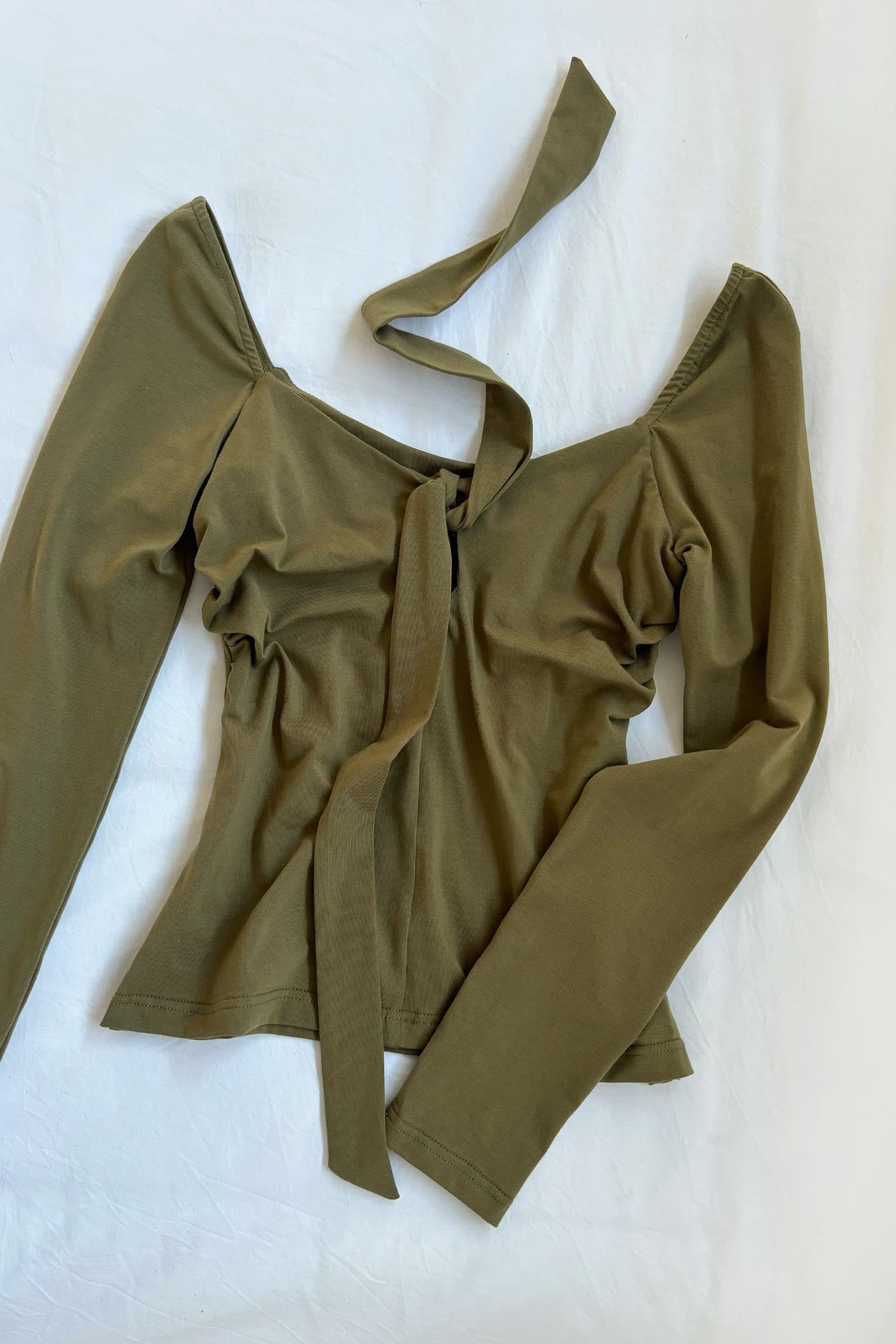 Bow Top in Olive