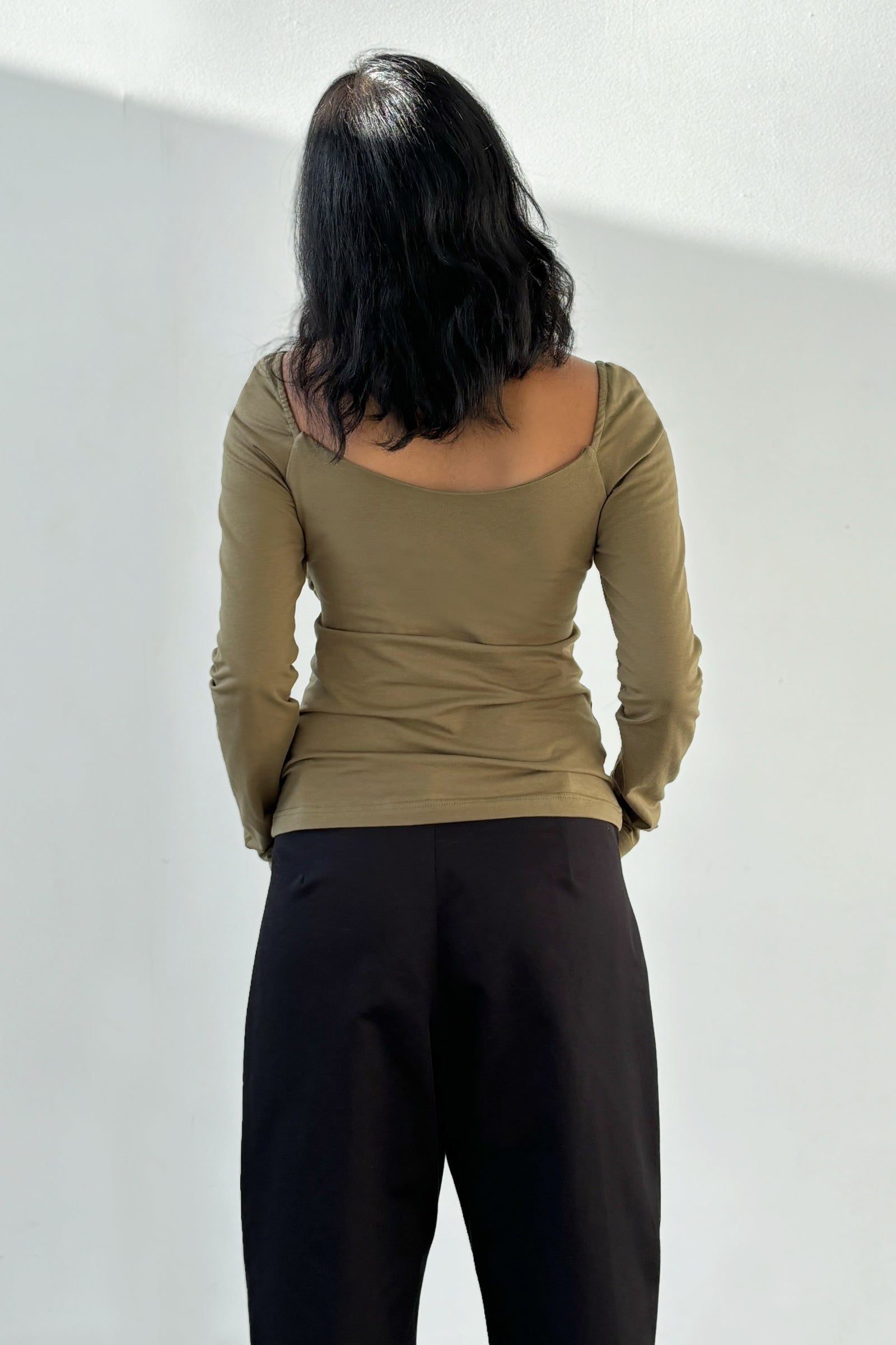 Bow Top in Olive