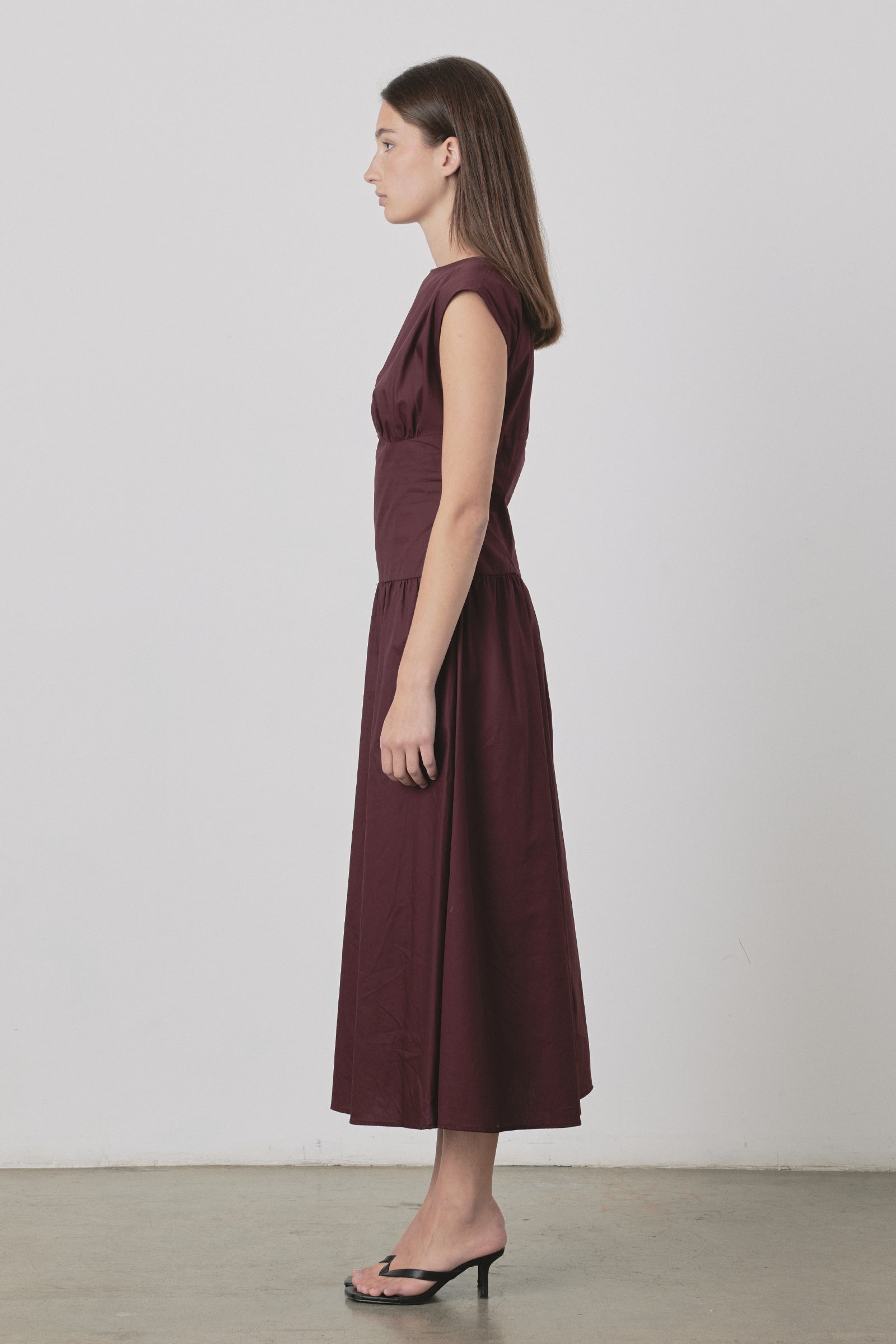 Cairo Dress in Burgundy