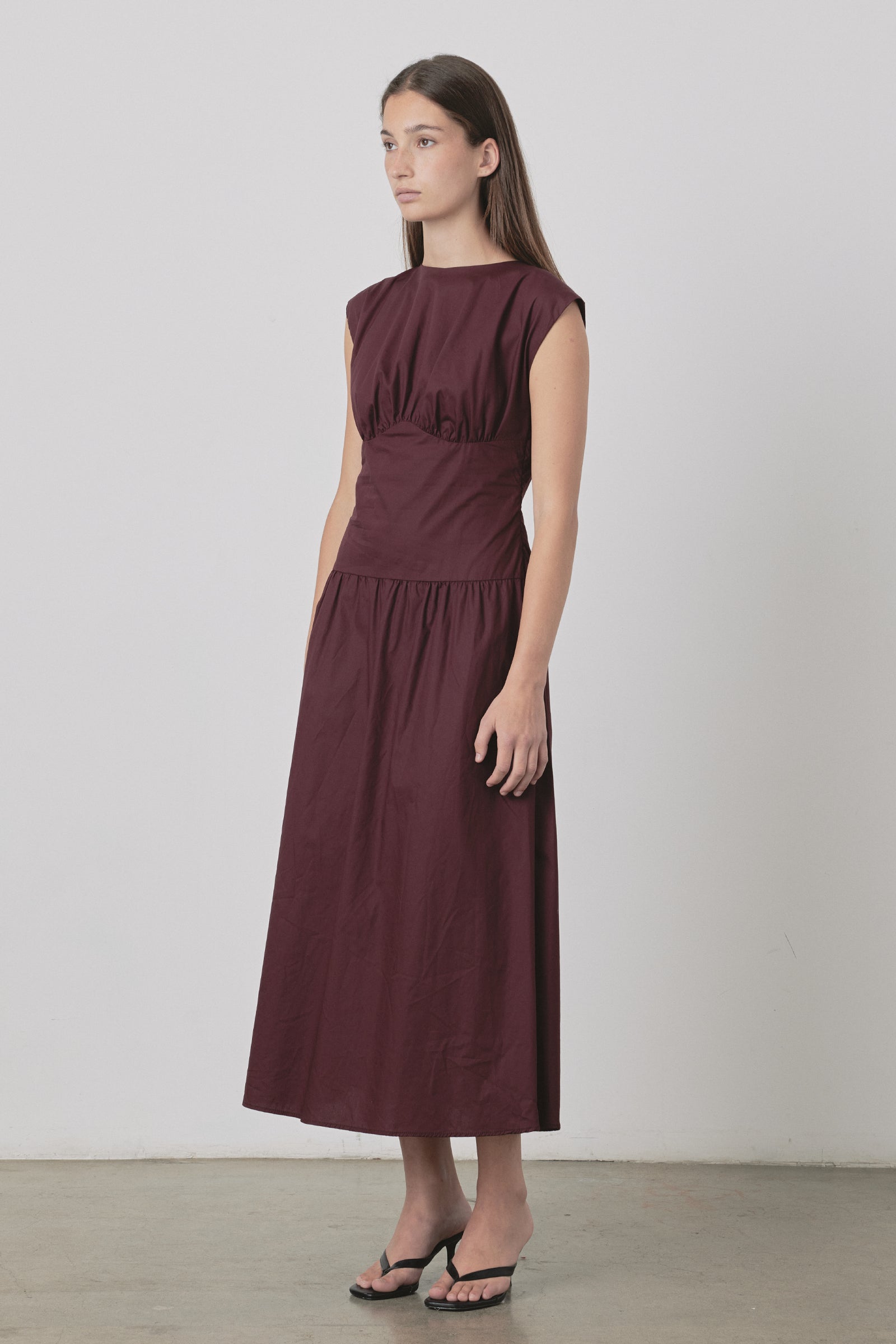 Cairo Dress in Burgundy