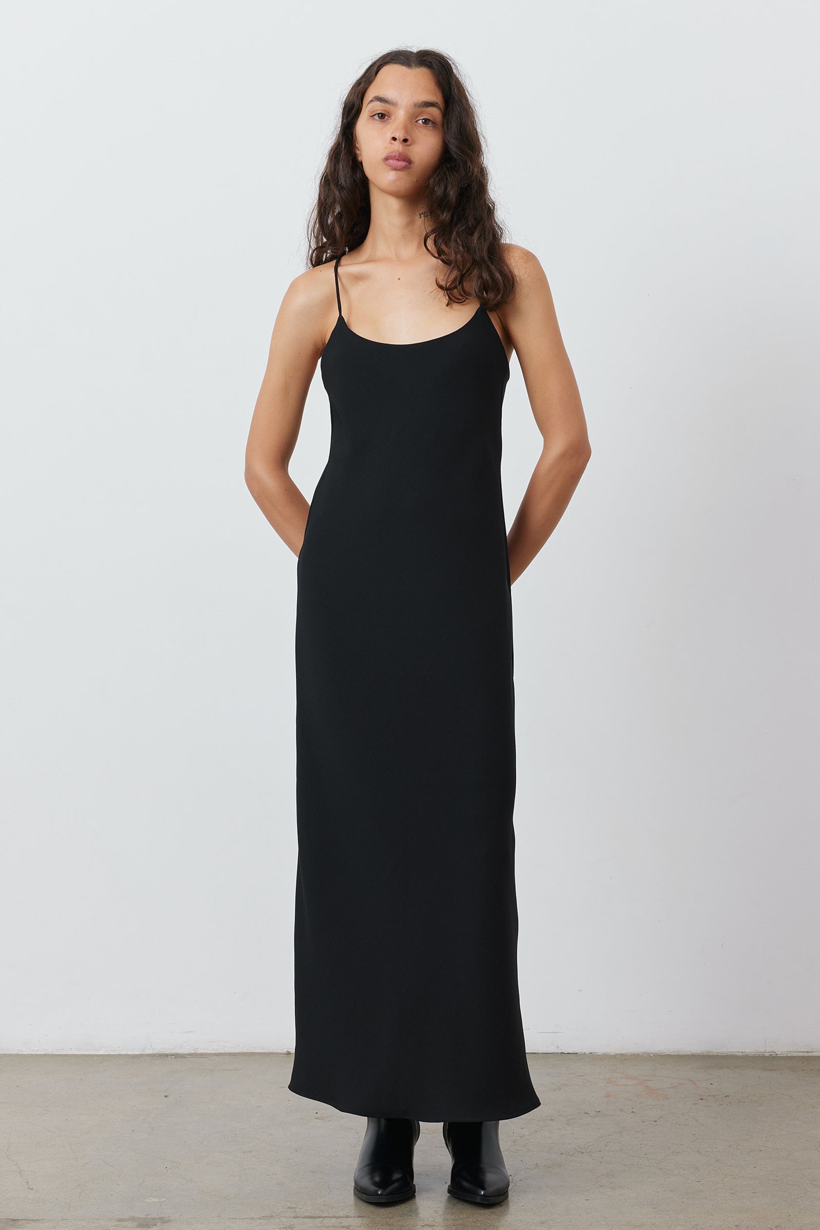 Classic Slip Dress in Black
