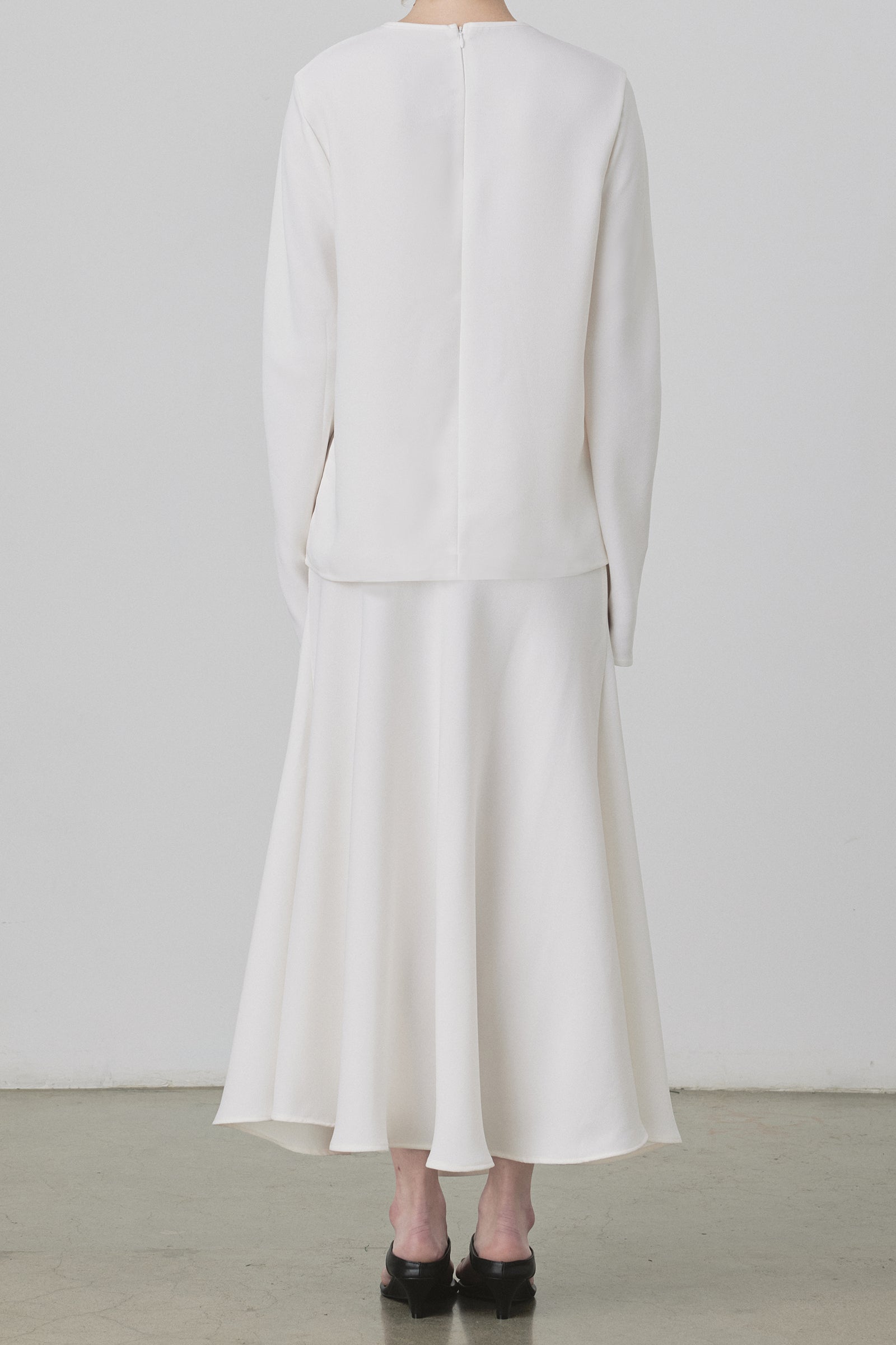 Drape Skirt in Ivory