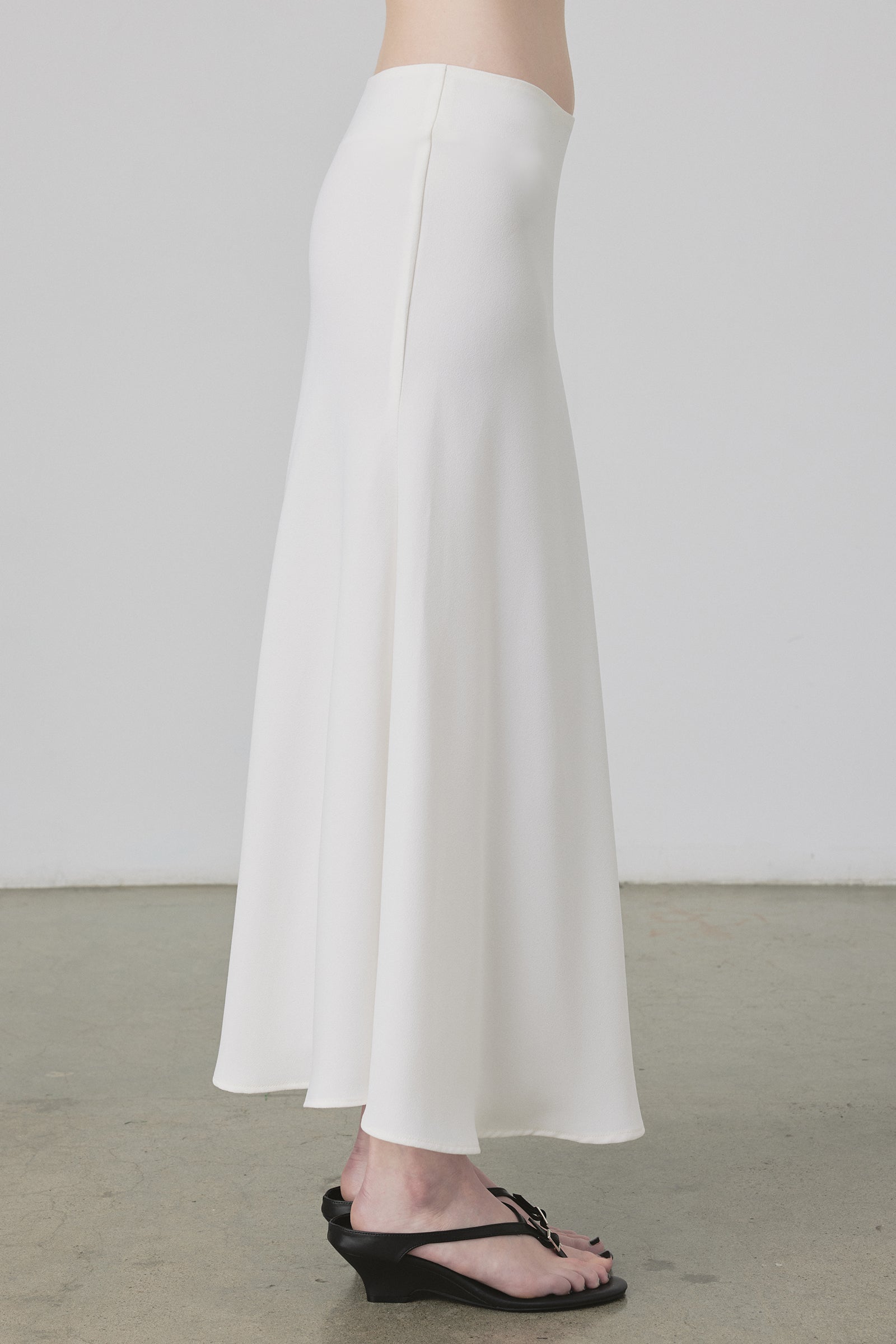Drape Skirt in Ivory