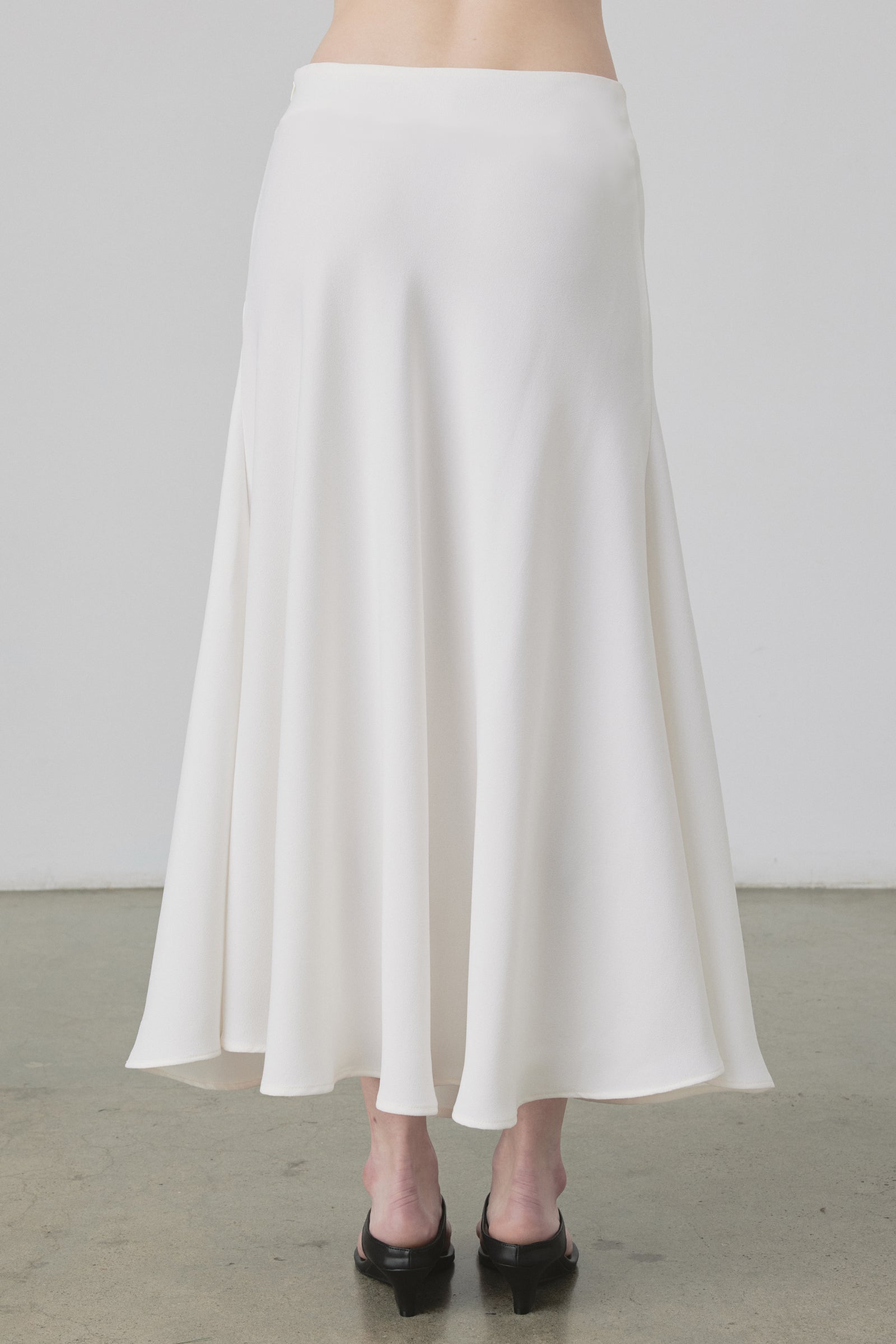 Drape Skirt in Ivory