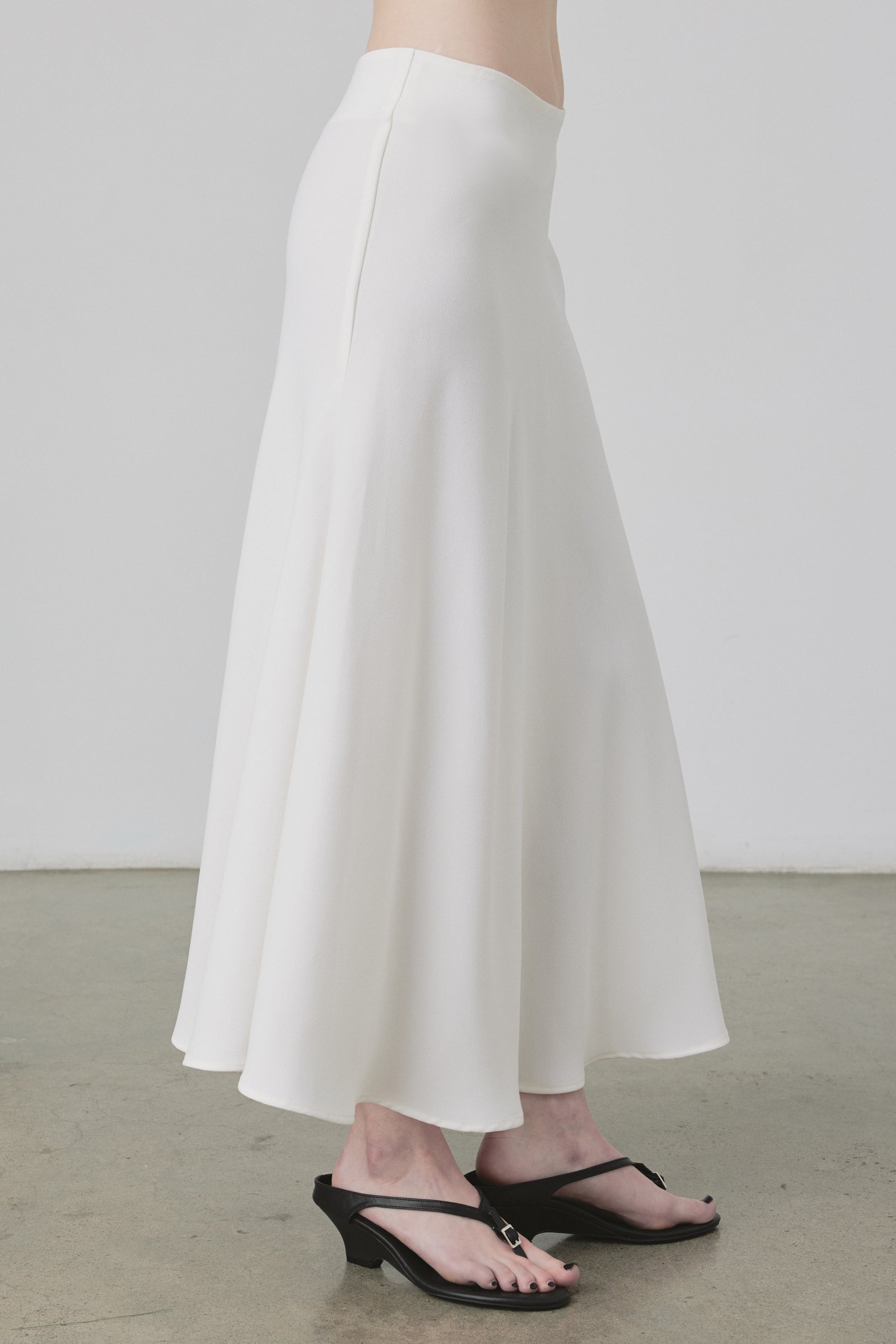 Drape Skirt in Ivory