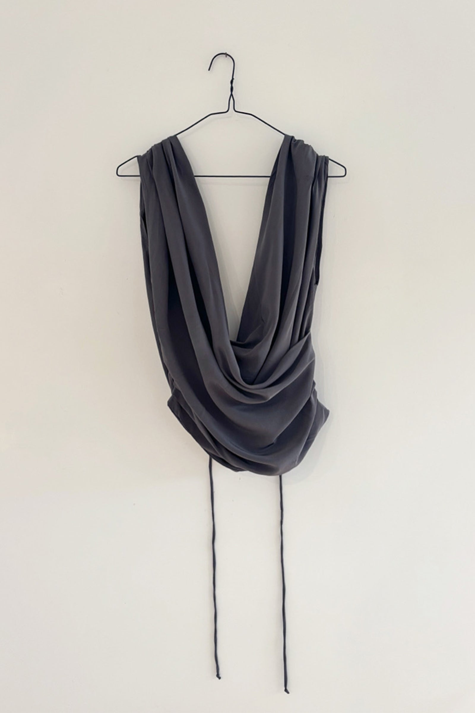 Drape Wrap Bodice Top in Fossil