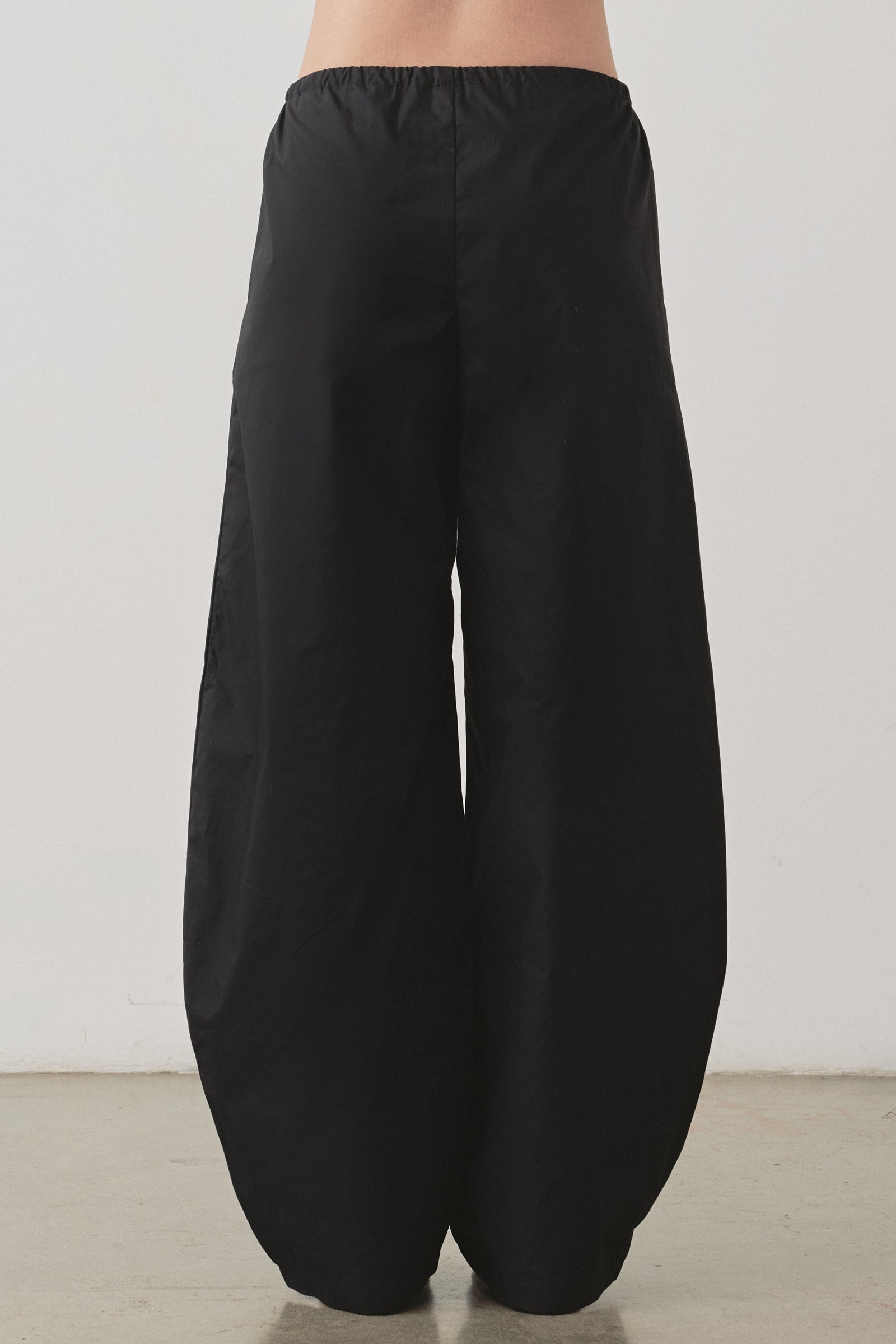 Pantalon ample à cordon de serrage noir