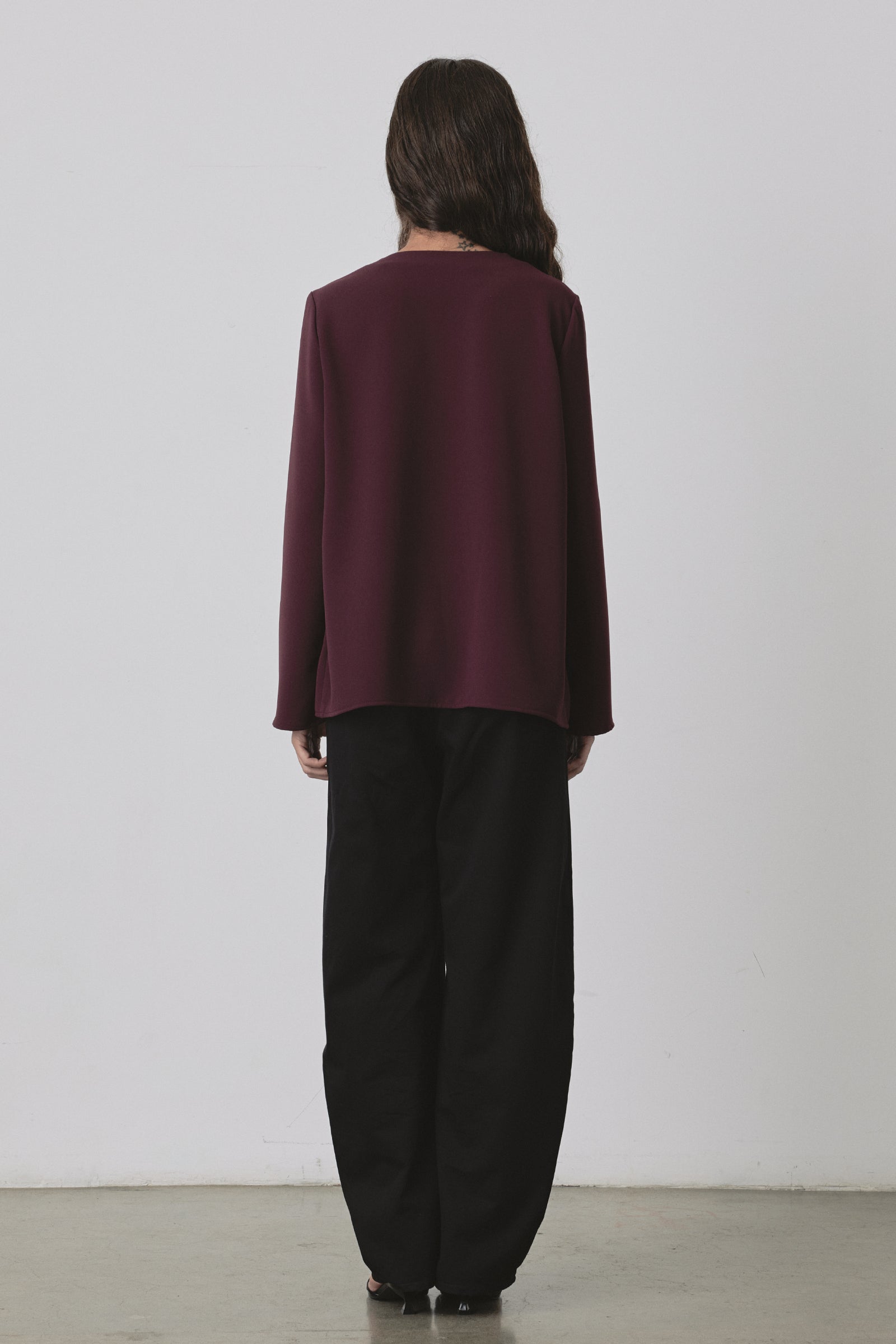 Ease Overshirt in Burgundy