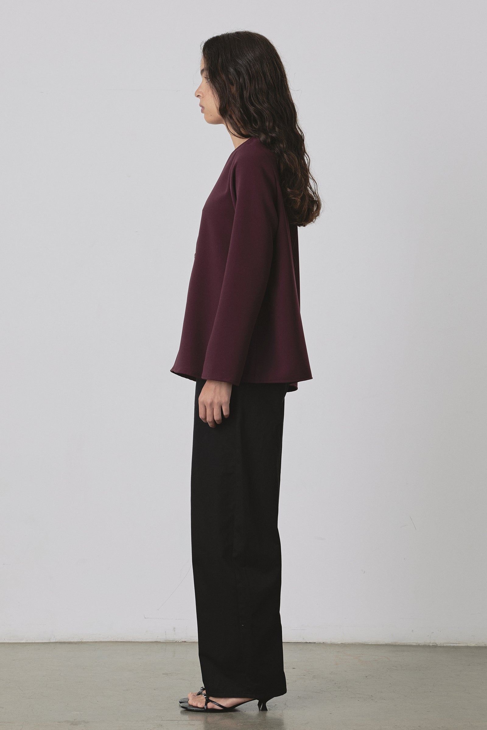 Ease Overshirt in Burgundy