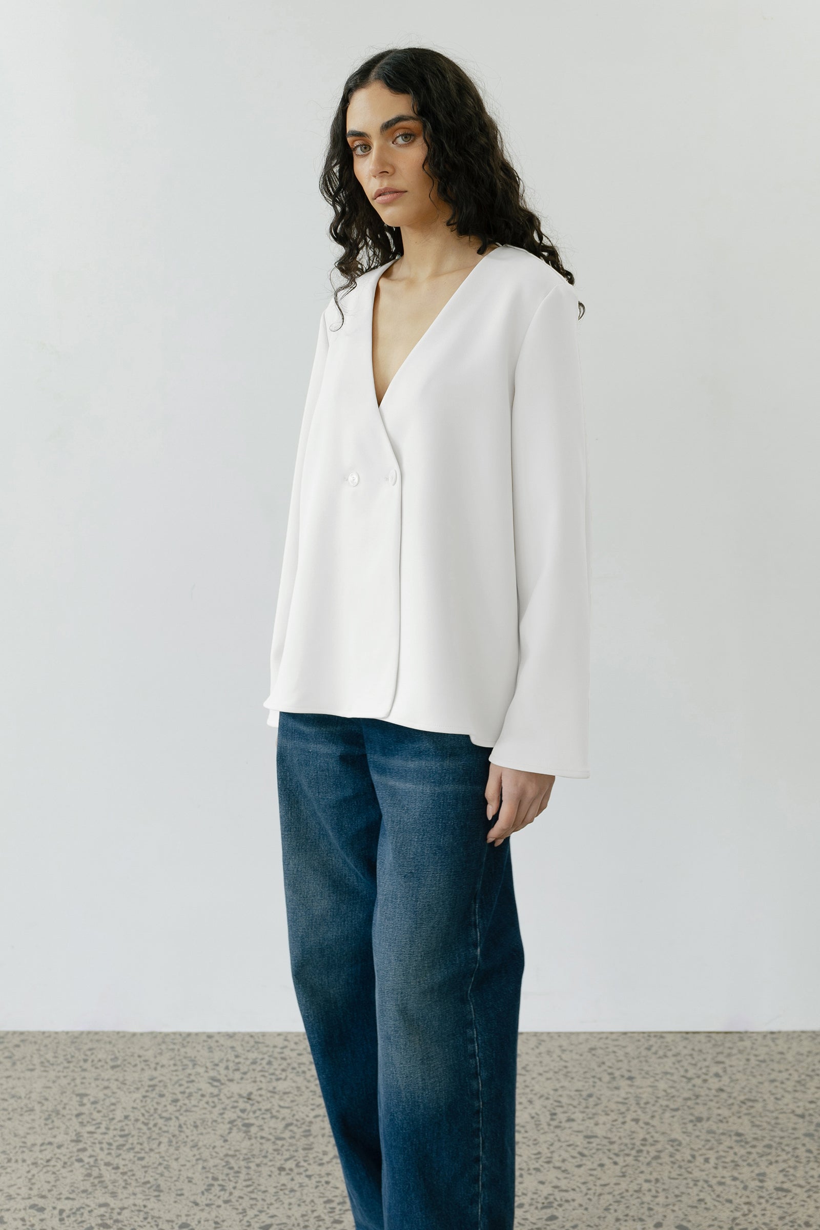 Ease Overshirt in Ivory