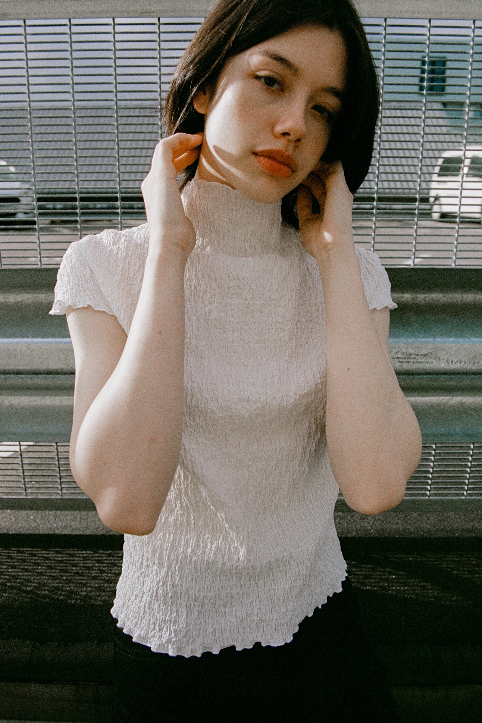 (Remnants) Essential Top in Crushed Black