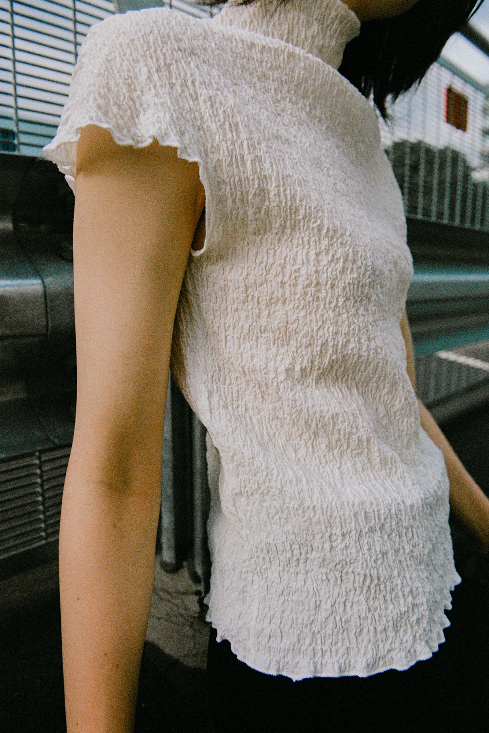 (Remnants) Essential Top in Crushed Black