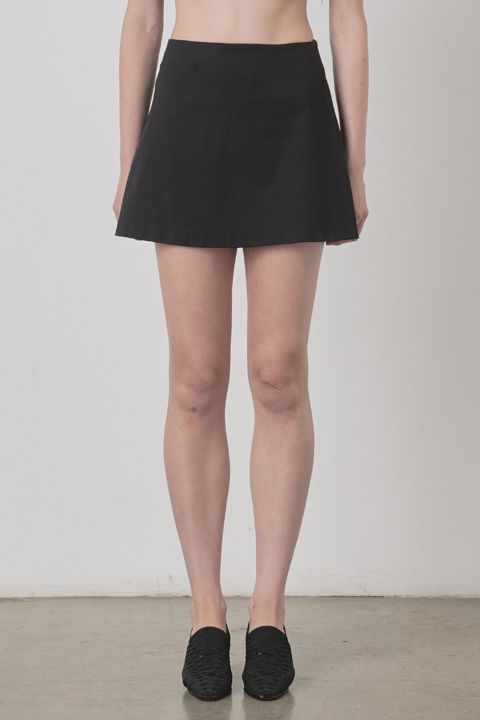 Suit Mini Skirt in Pink Satin