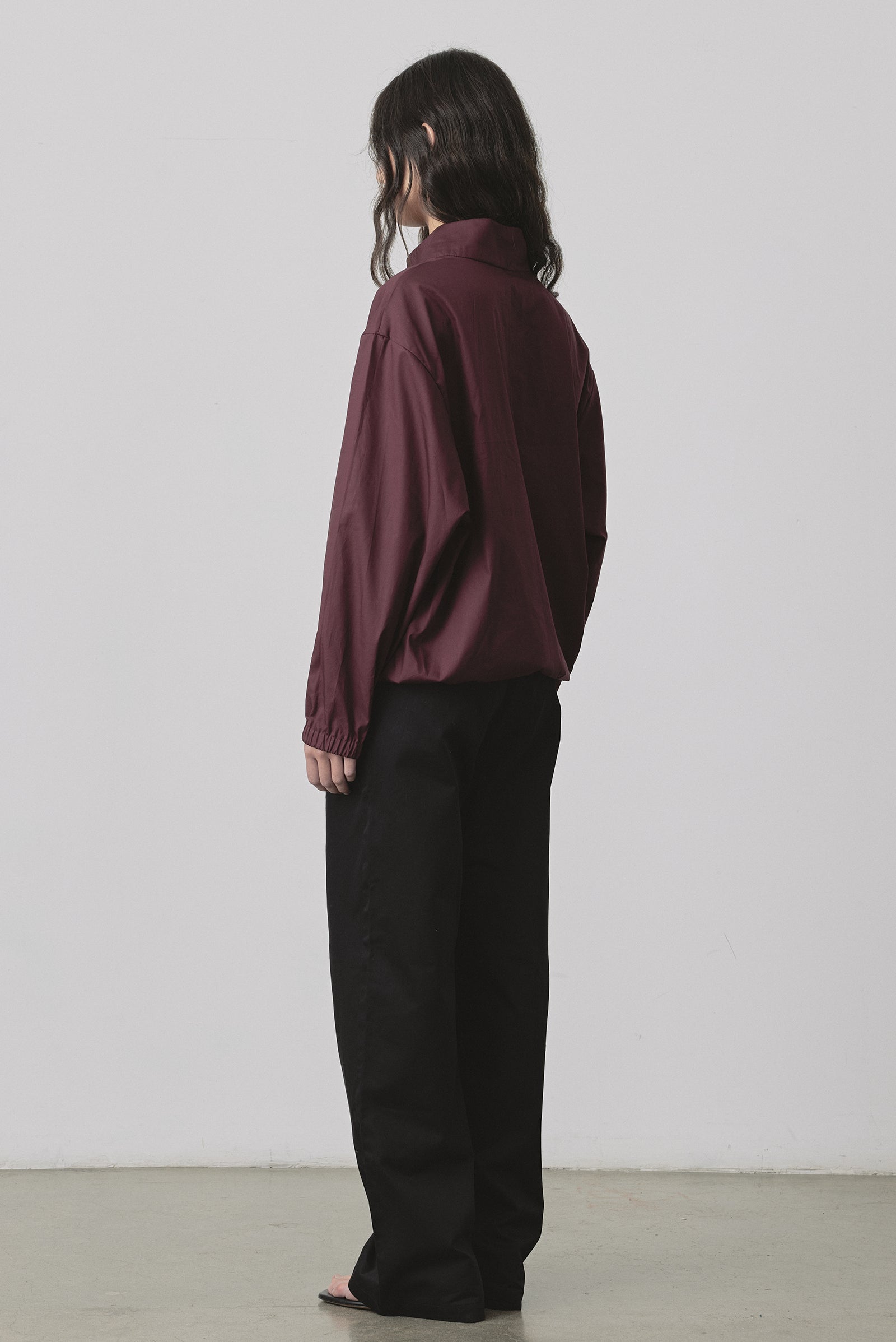 Frame Pullover Shirt in Bordeaux