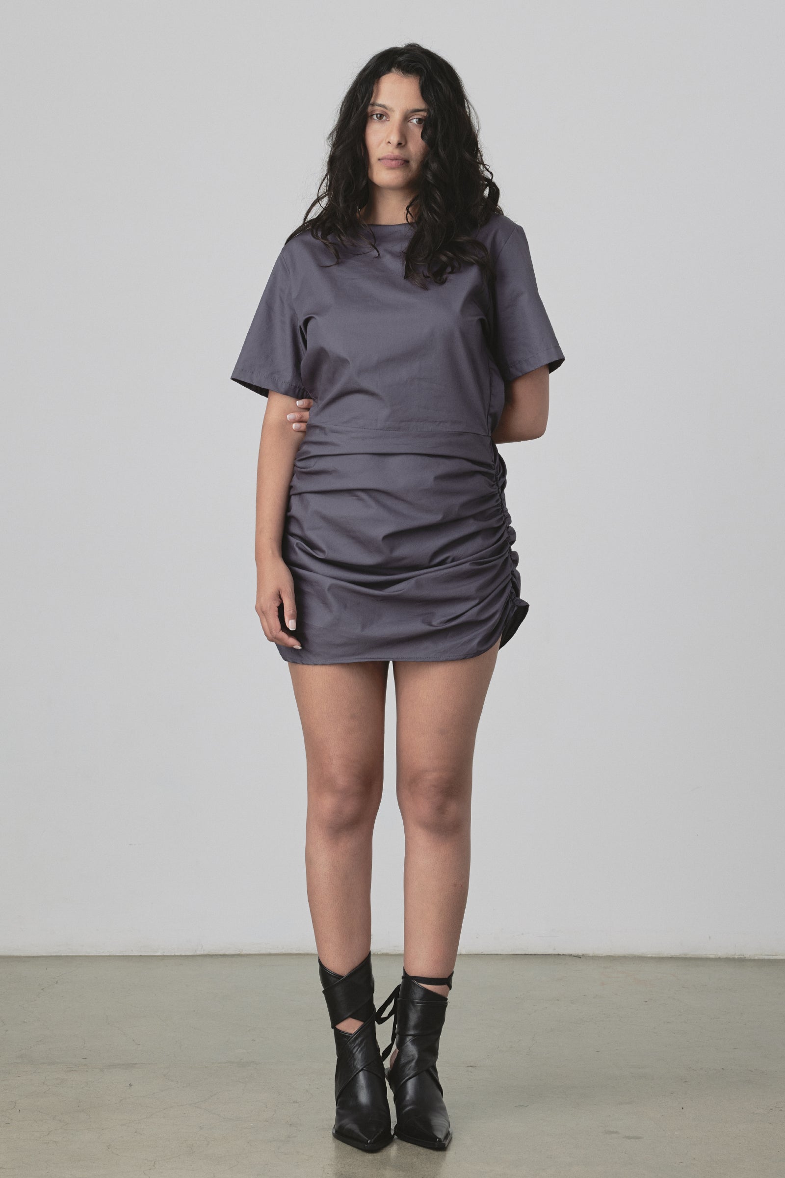 Freya Dress in Charcoal