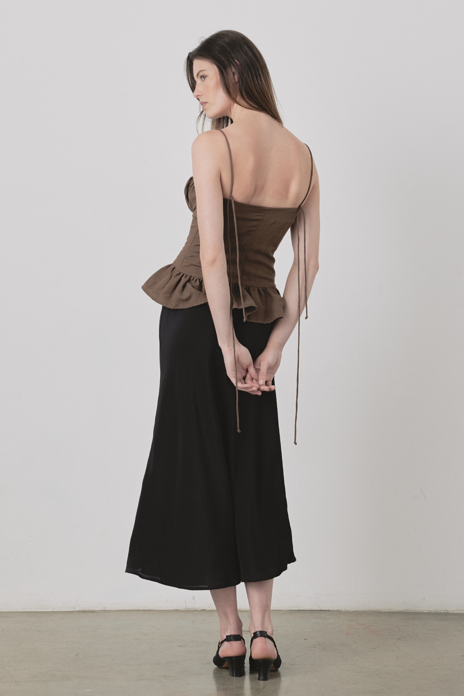Frou Camisole in Chocolate