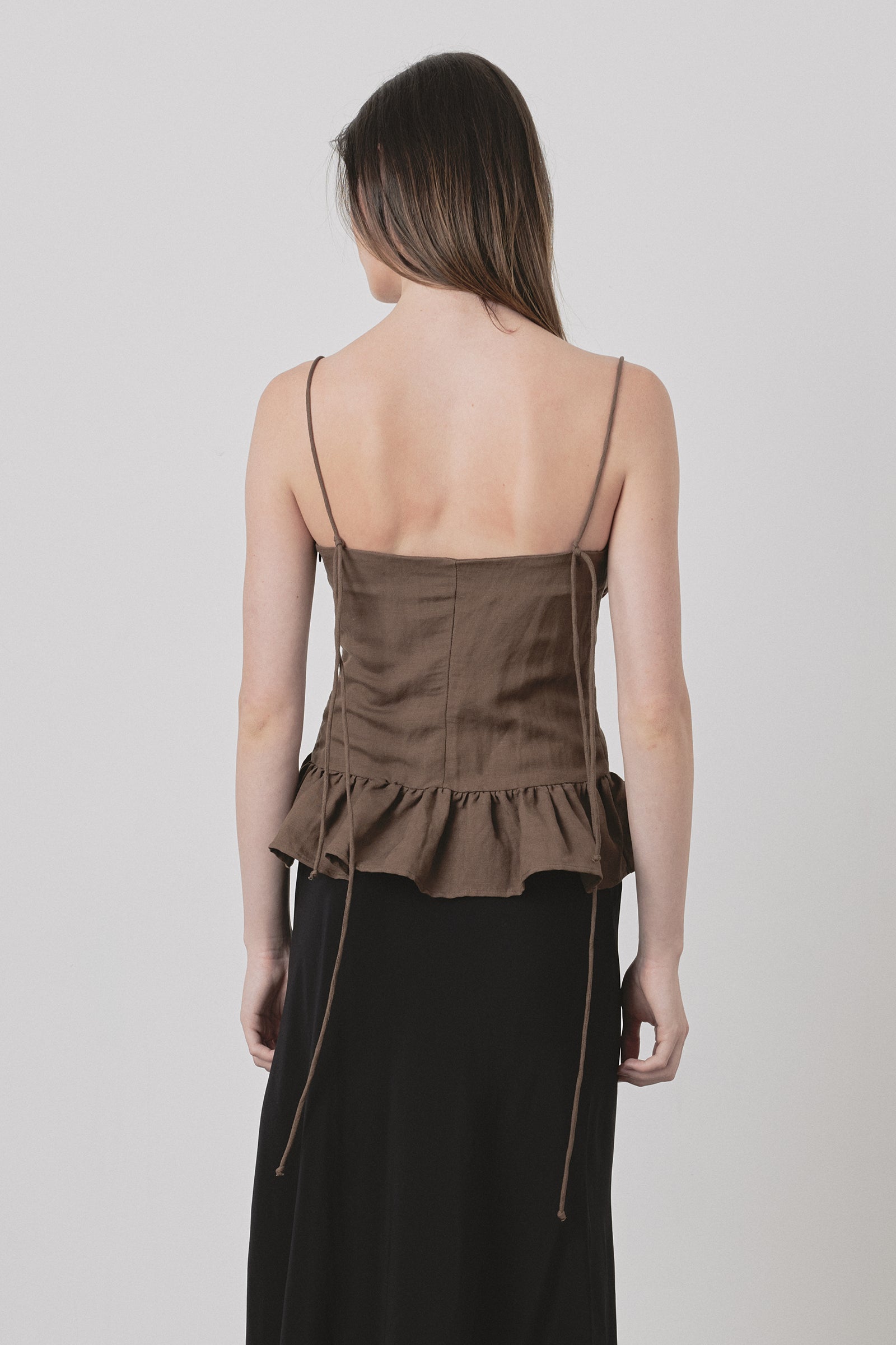 Frou Camisole in Chocolate