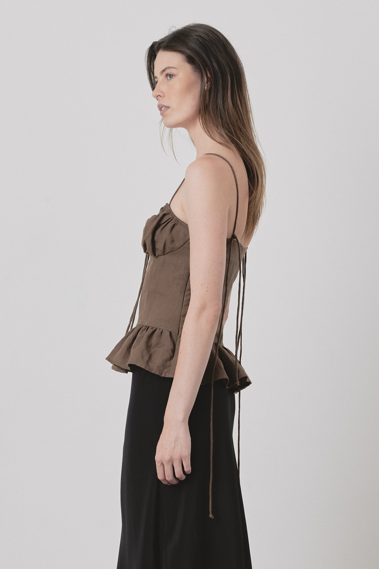 Frou Camisole in Chocolate