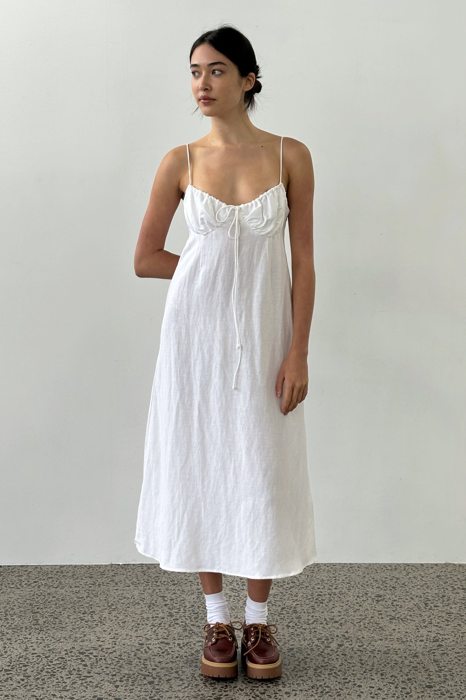 Frou Frou Dress in White