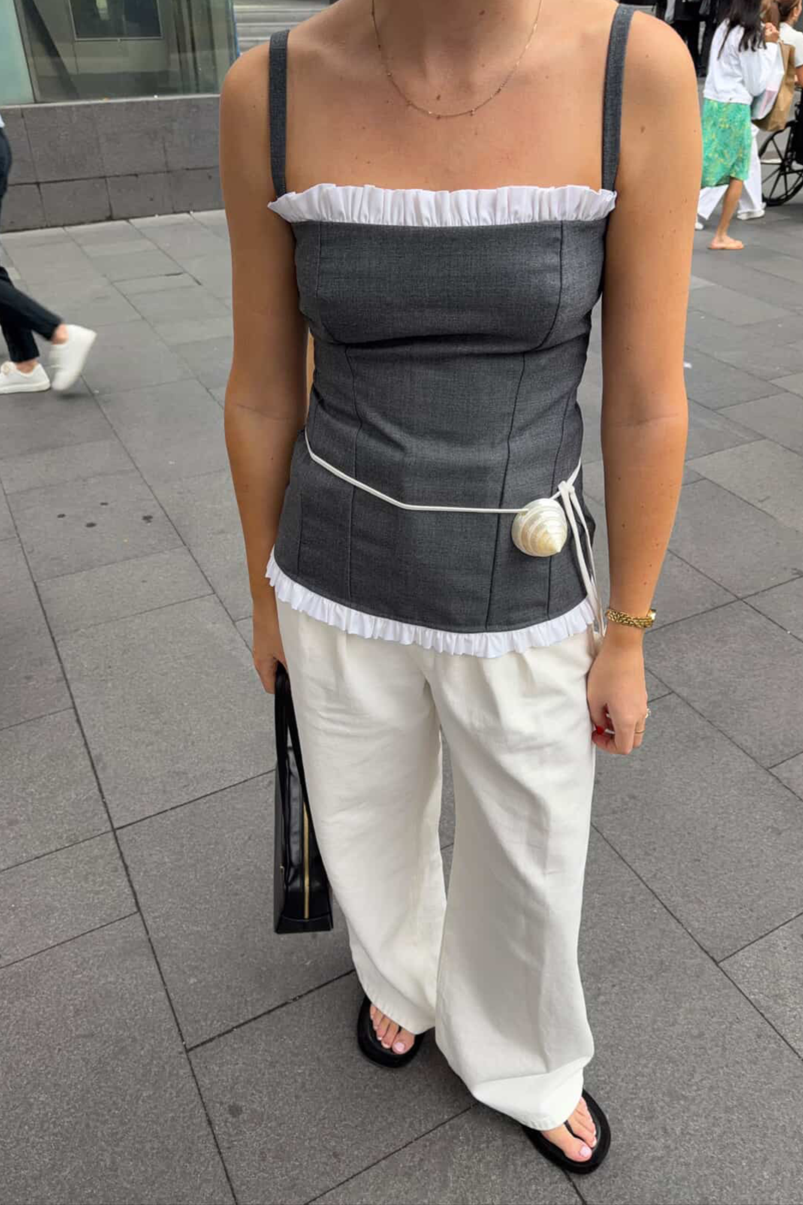 Grace Top in Grey