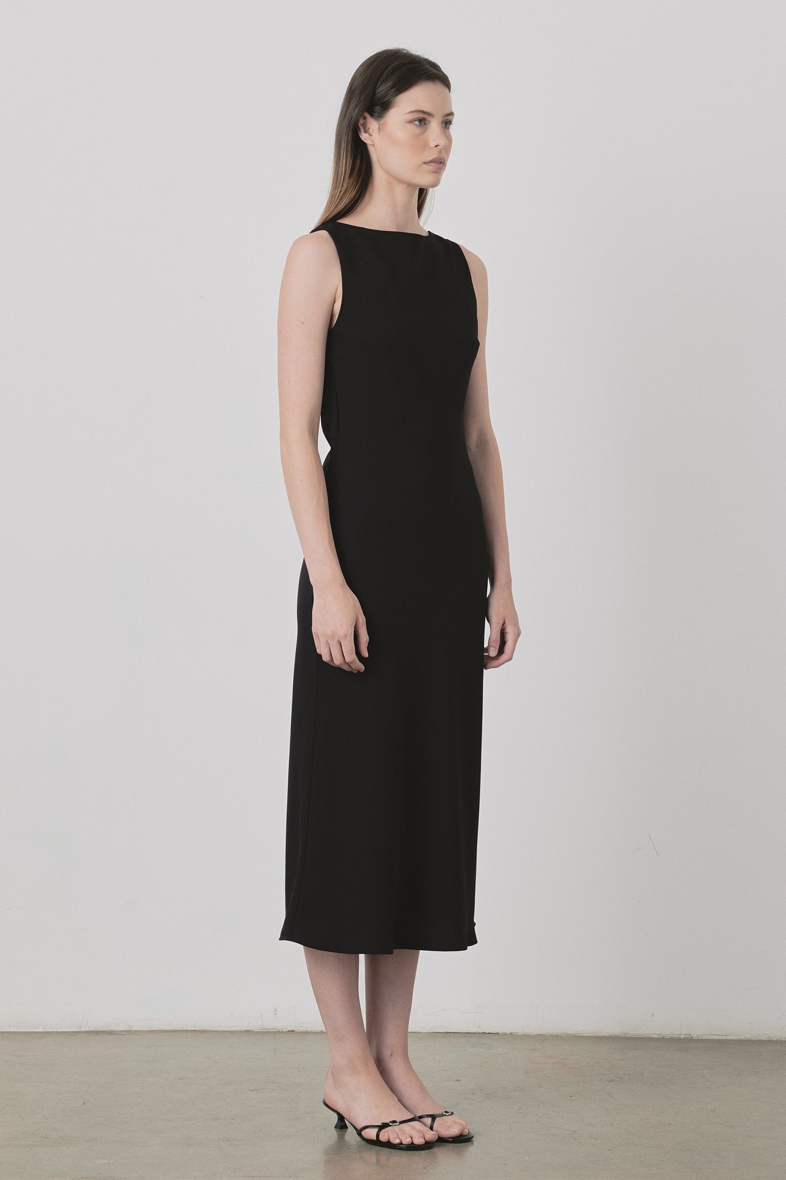 Jose Slip Dress in Black