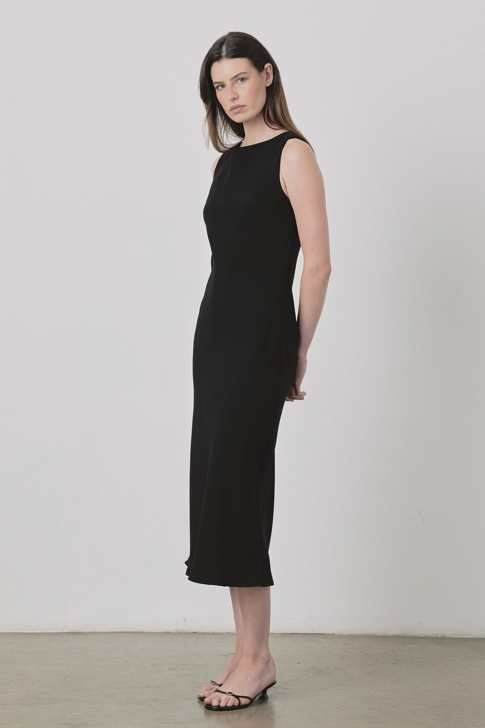 Jose Slip Dress in Black