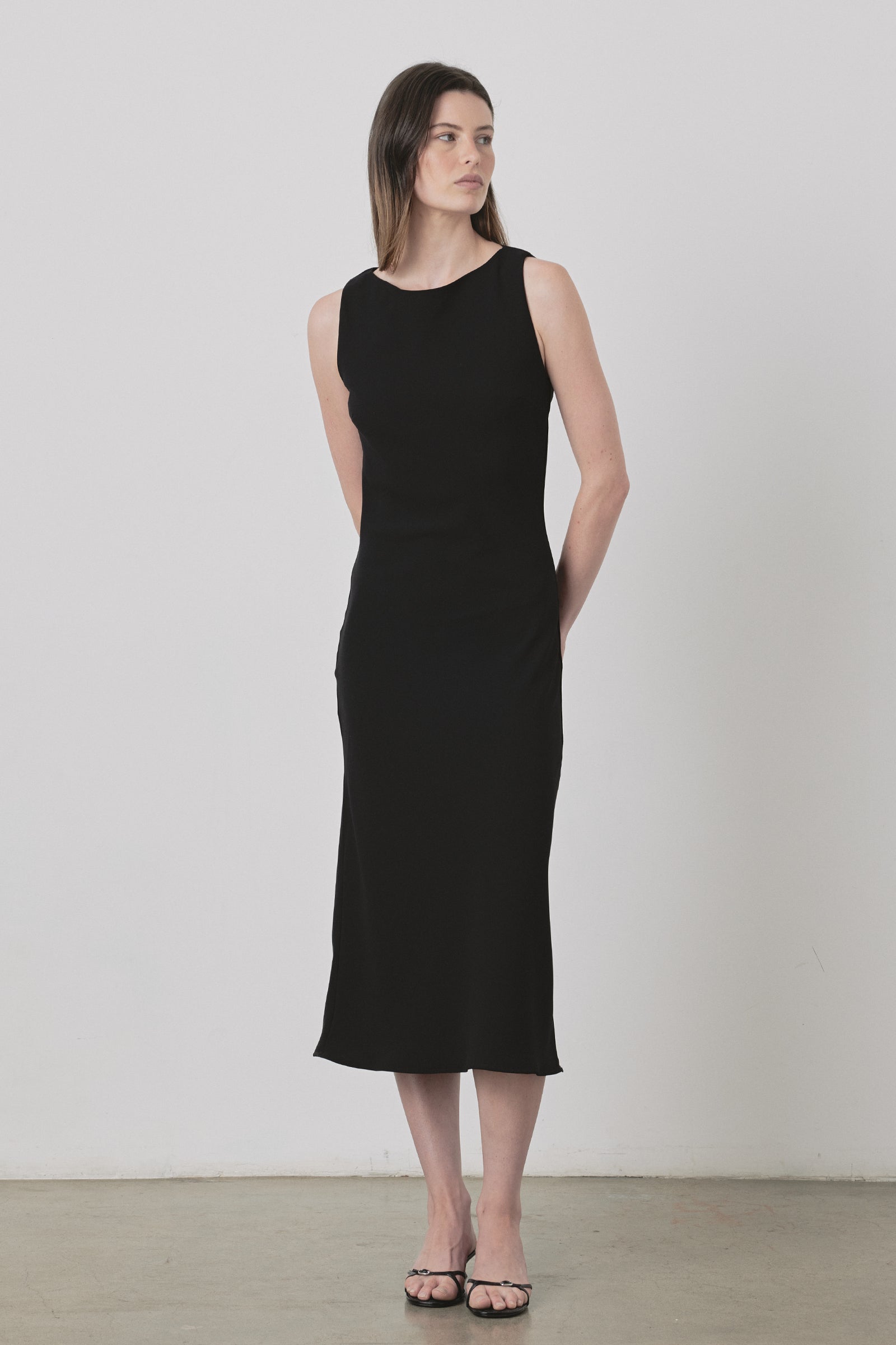Jose Slip Dress in Black