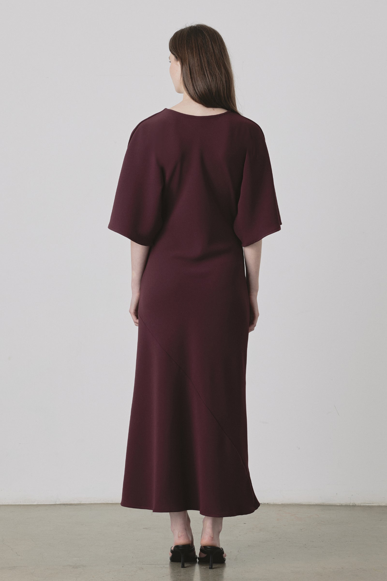 Kaftan Dress in Burgundy