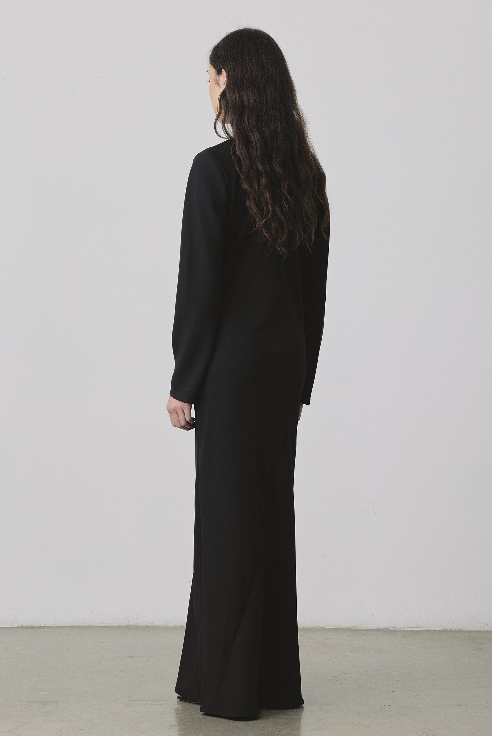 Robe longue Kirby couleur chocolat