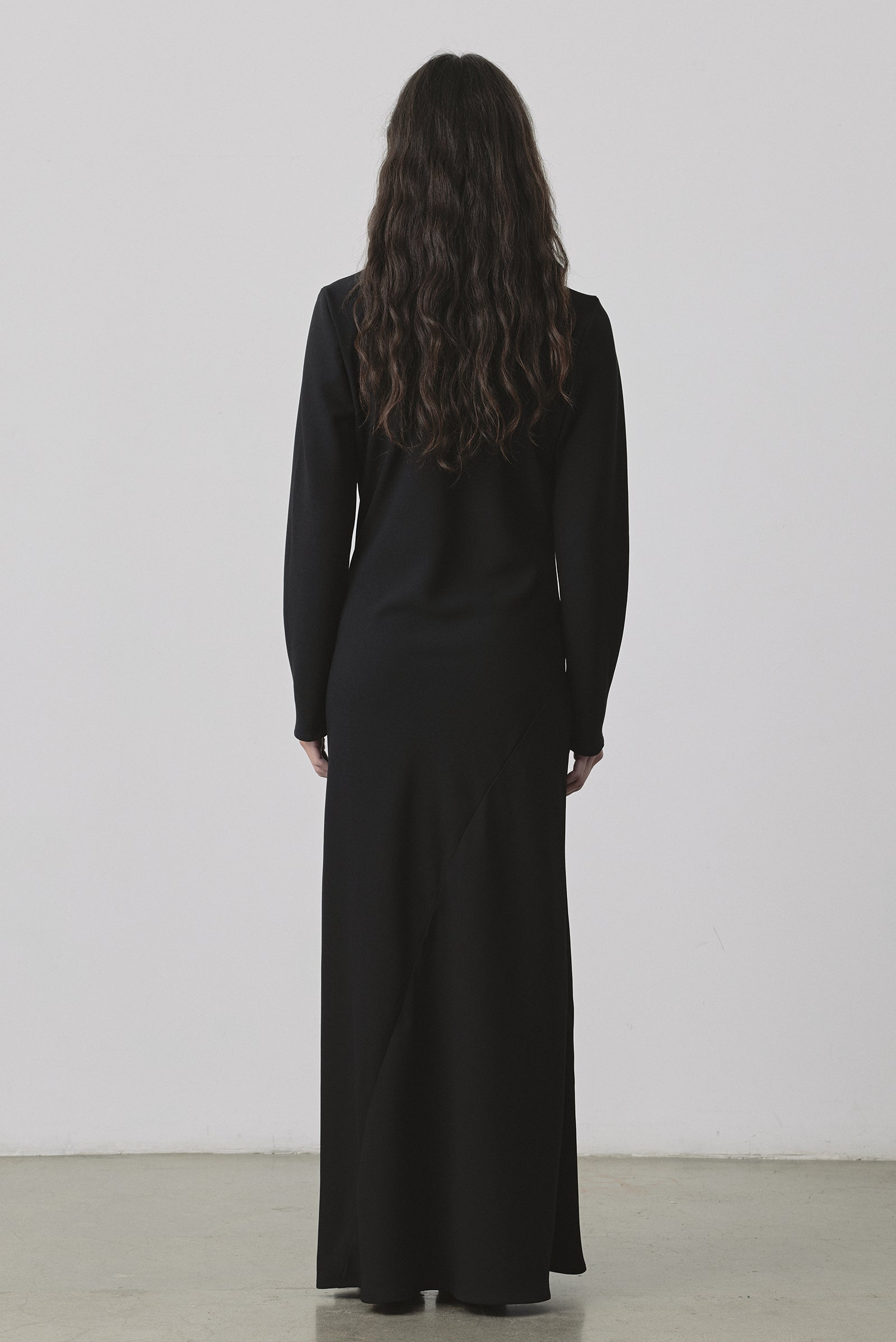 Robe longue Kirby couleur chocolat