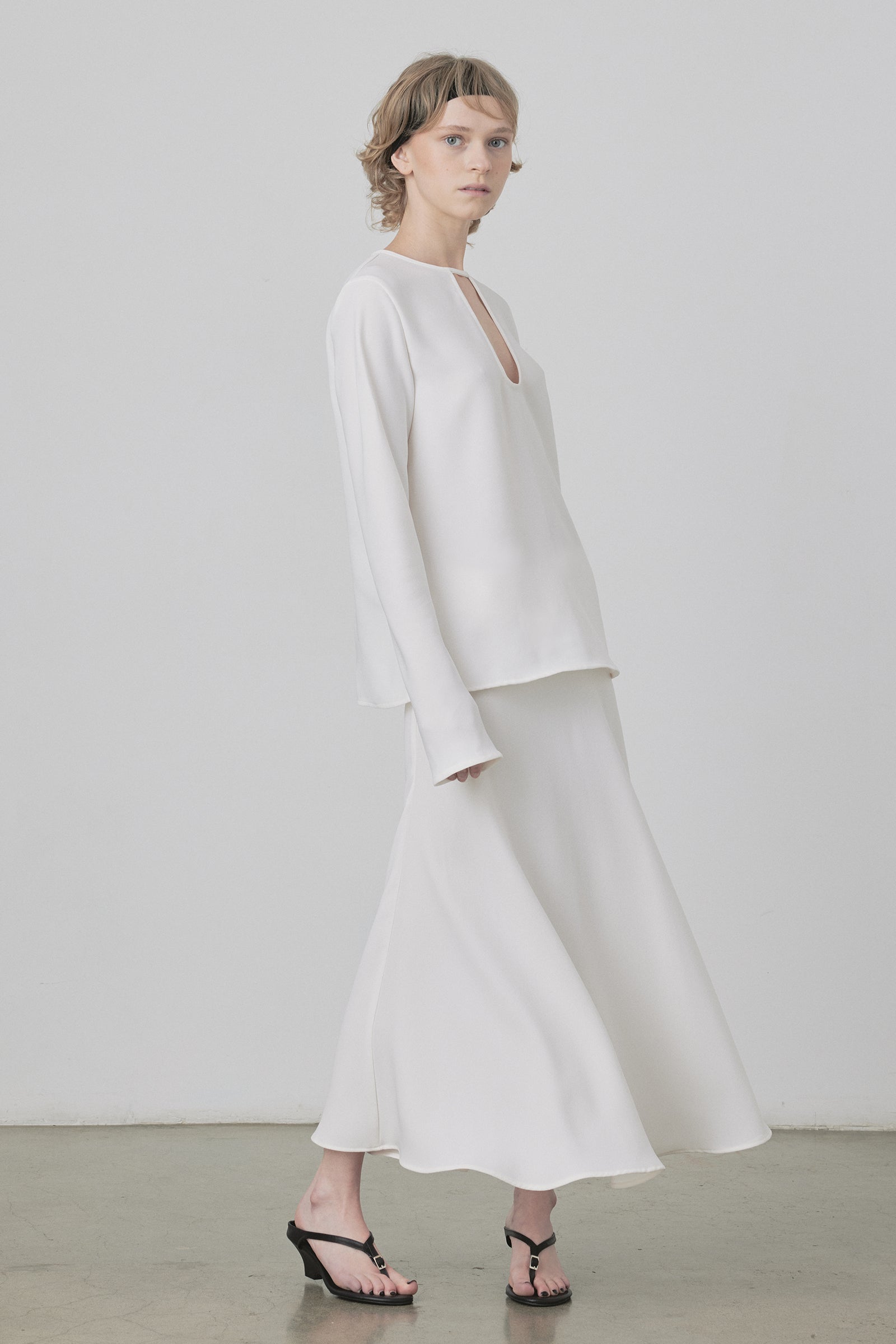 Loop Blouse in Ivory