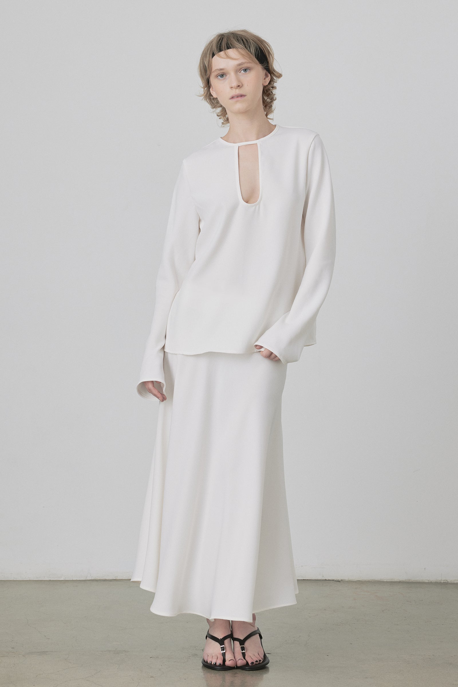 Loop Blouse in Ivory