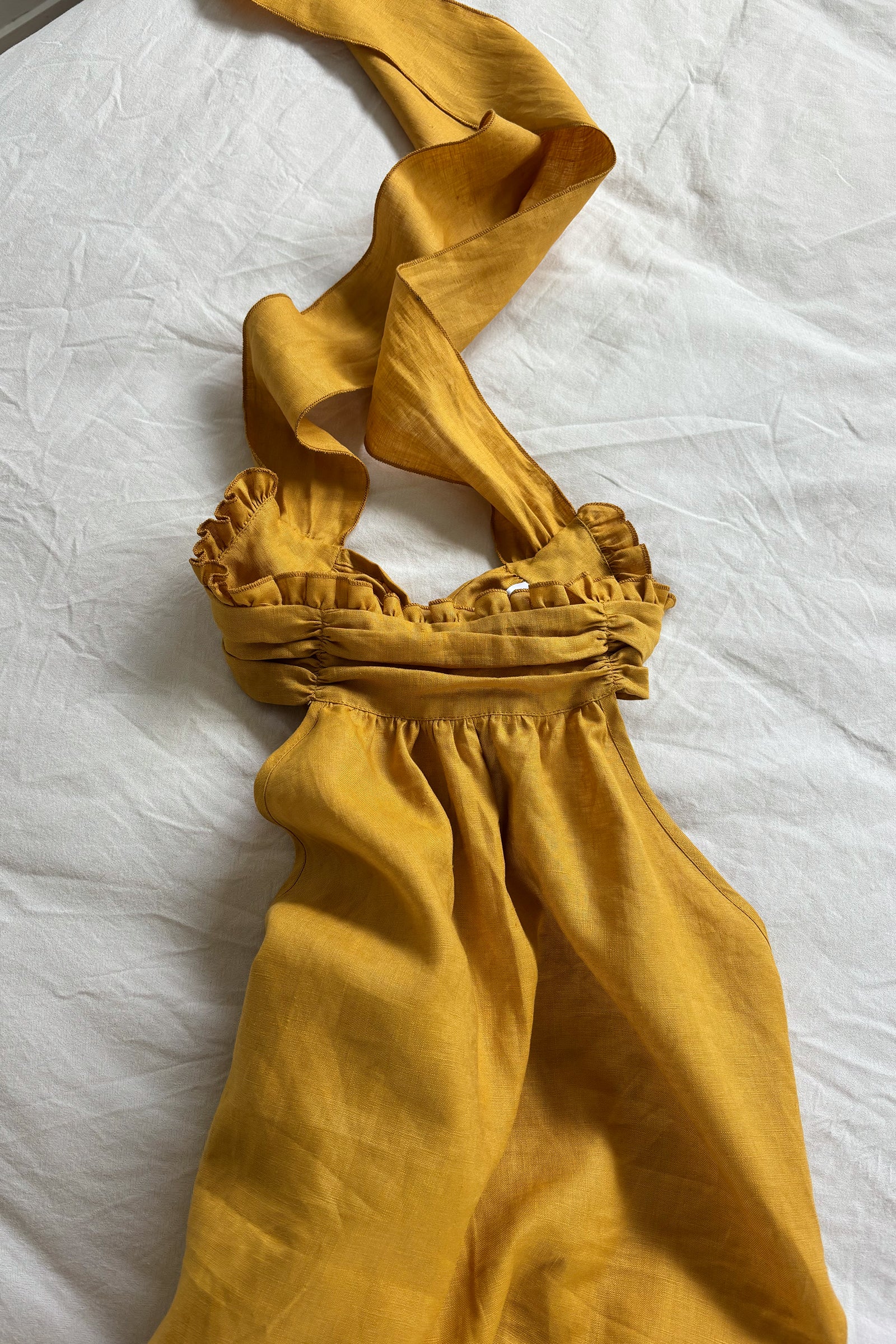 (Remnants) Lowe Top in Mustard Yellow