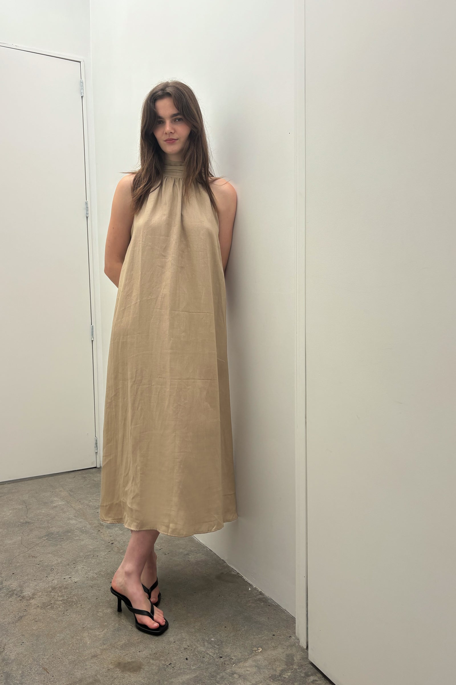 Lowe Dress in Camel
