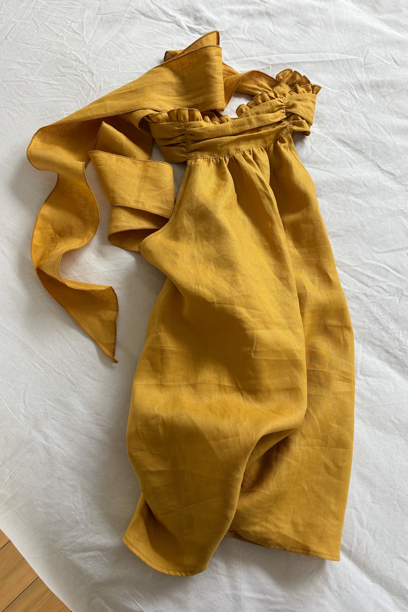 (Remnants) Lowe Top in Mustard Yellow