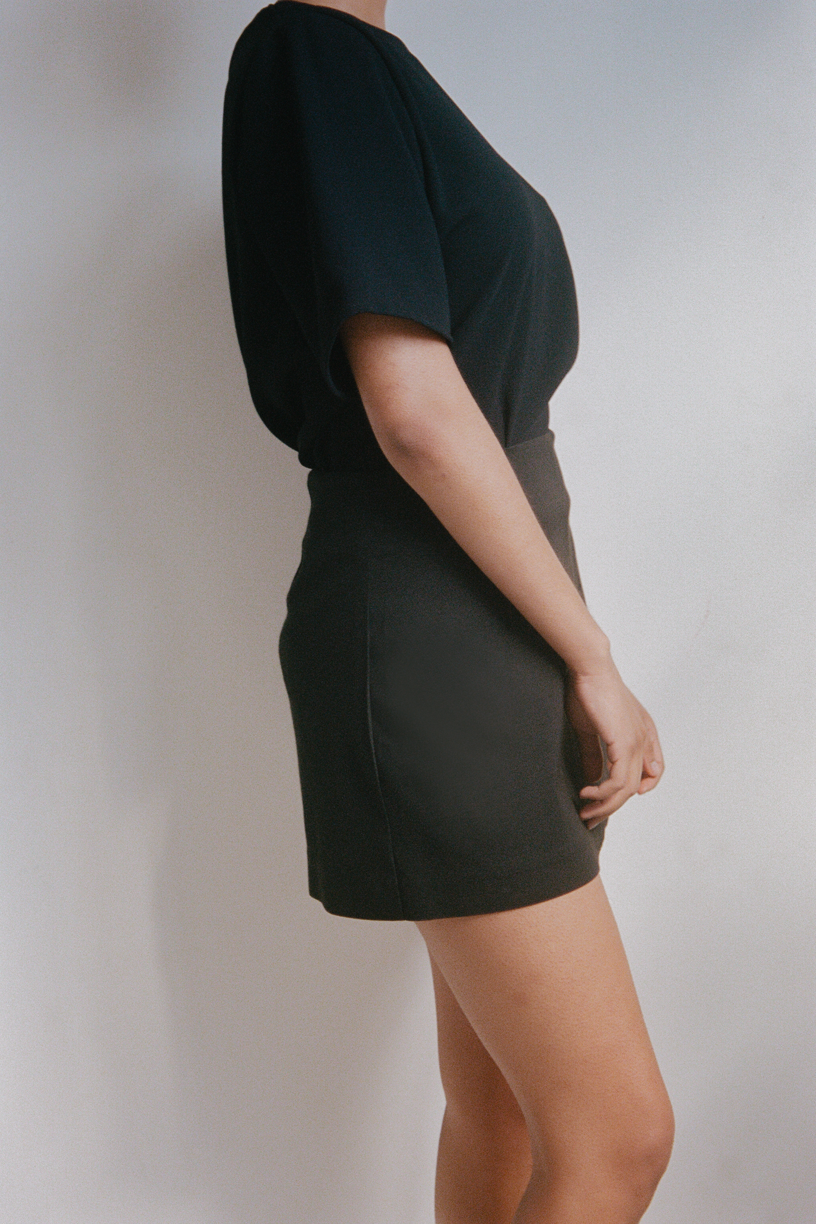 Suit Mini Skirt in Black