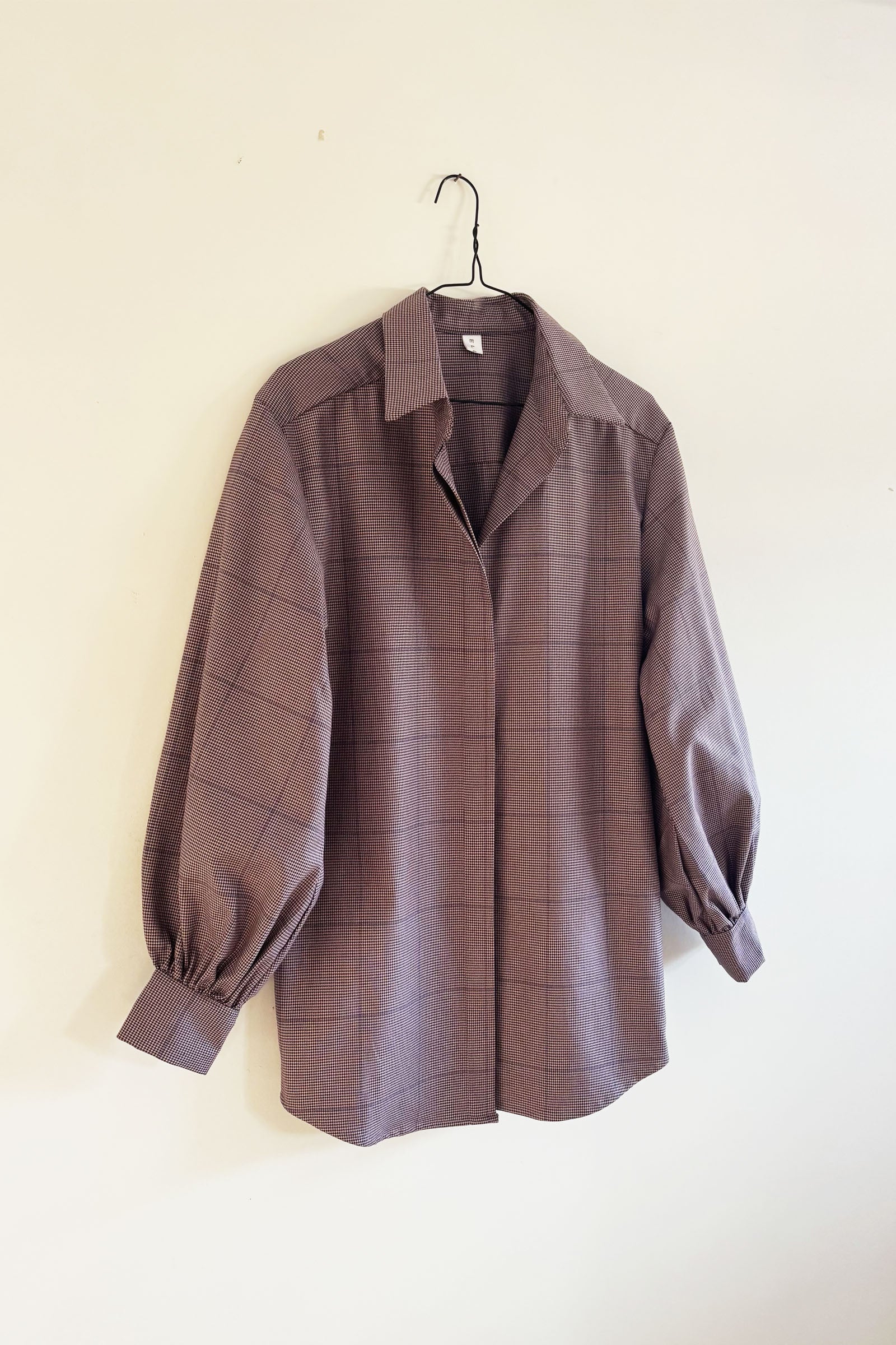 Mes Overshirt in Pink Cotton Plaid