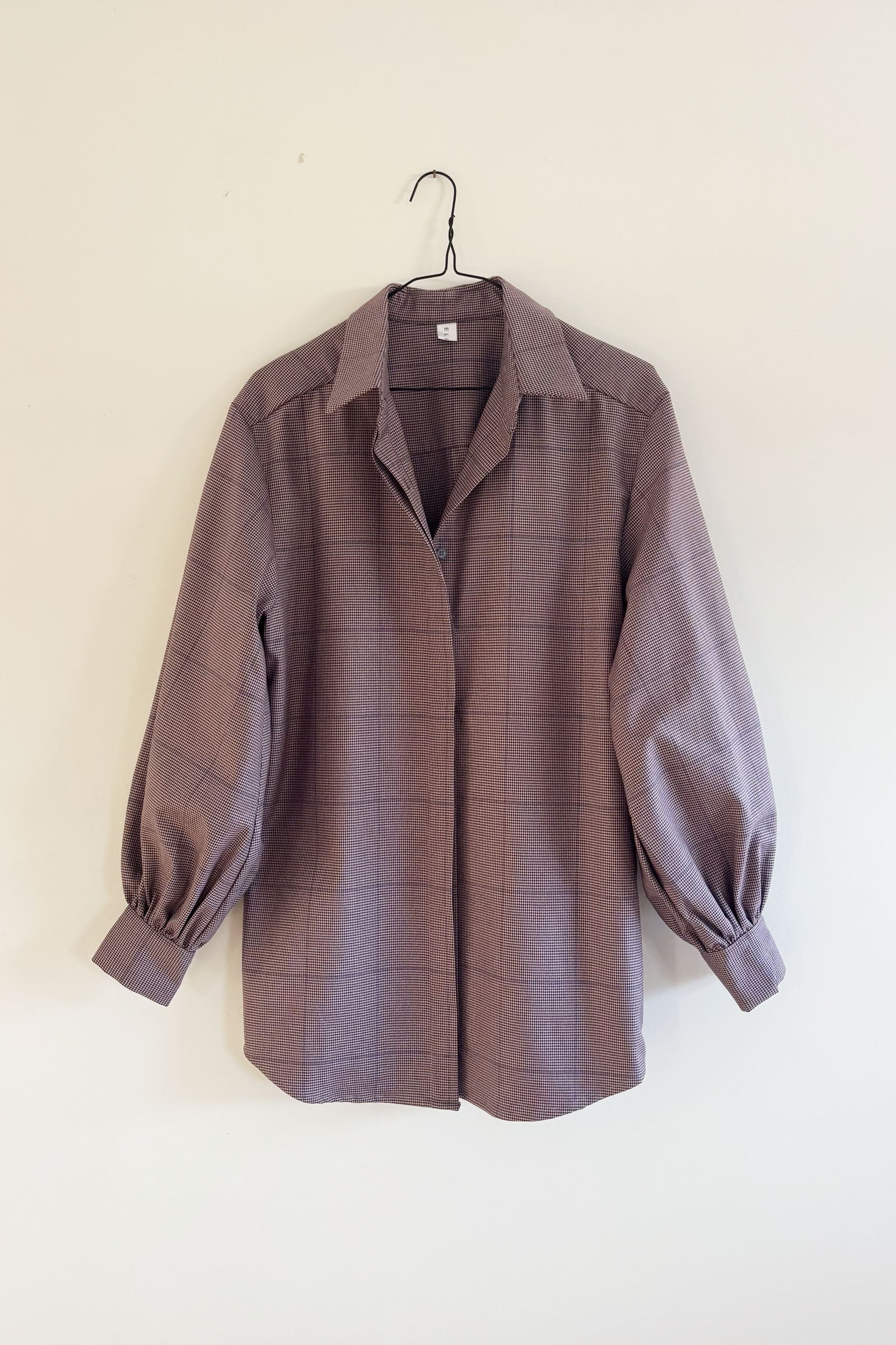 Mes Overshirt in Pink Cotton Plaid