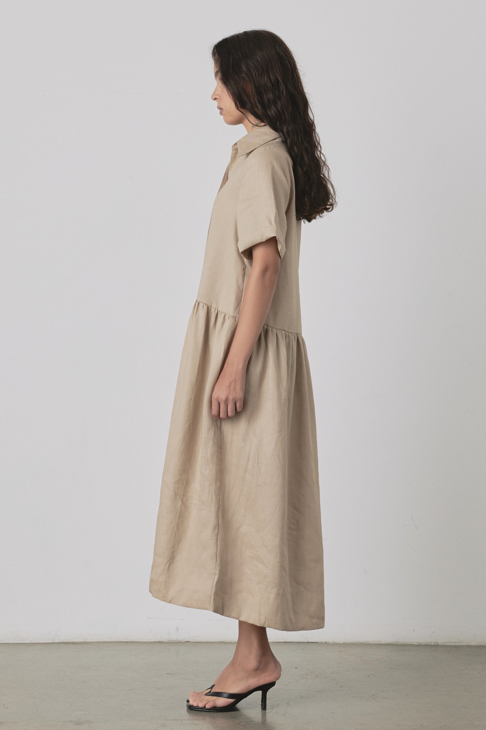 Mes Deux Midi Dress in Camel