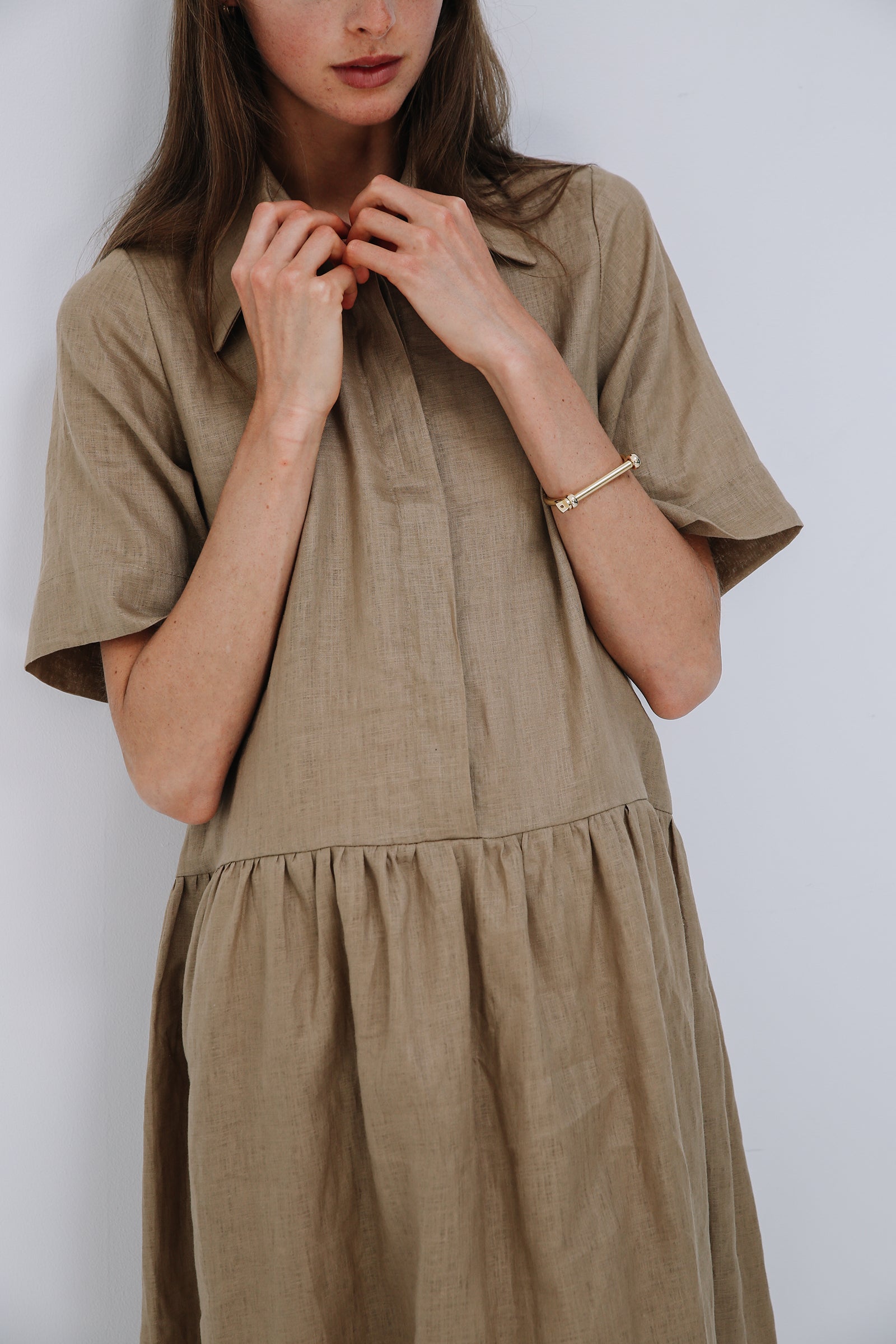 Mes Deux Midi Dress in Camel