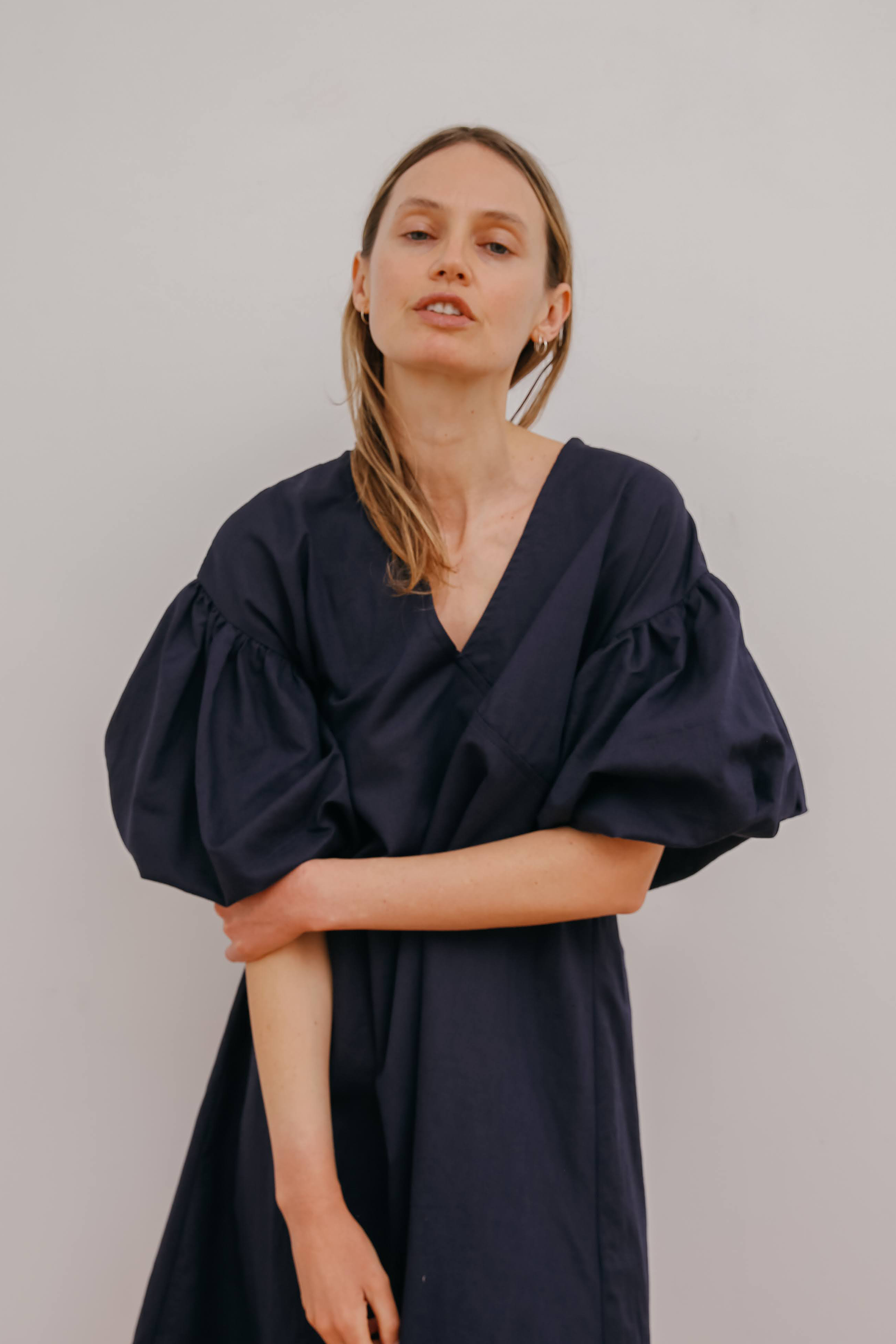 Miu Maxi Dress in Navy