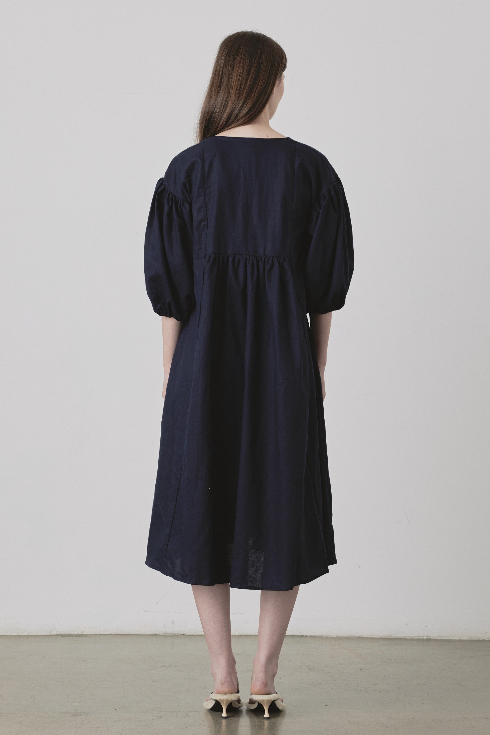 Miu Maxi Dress in Navy