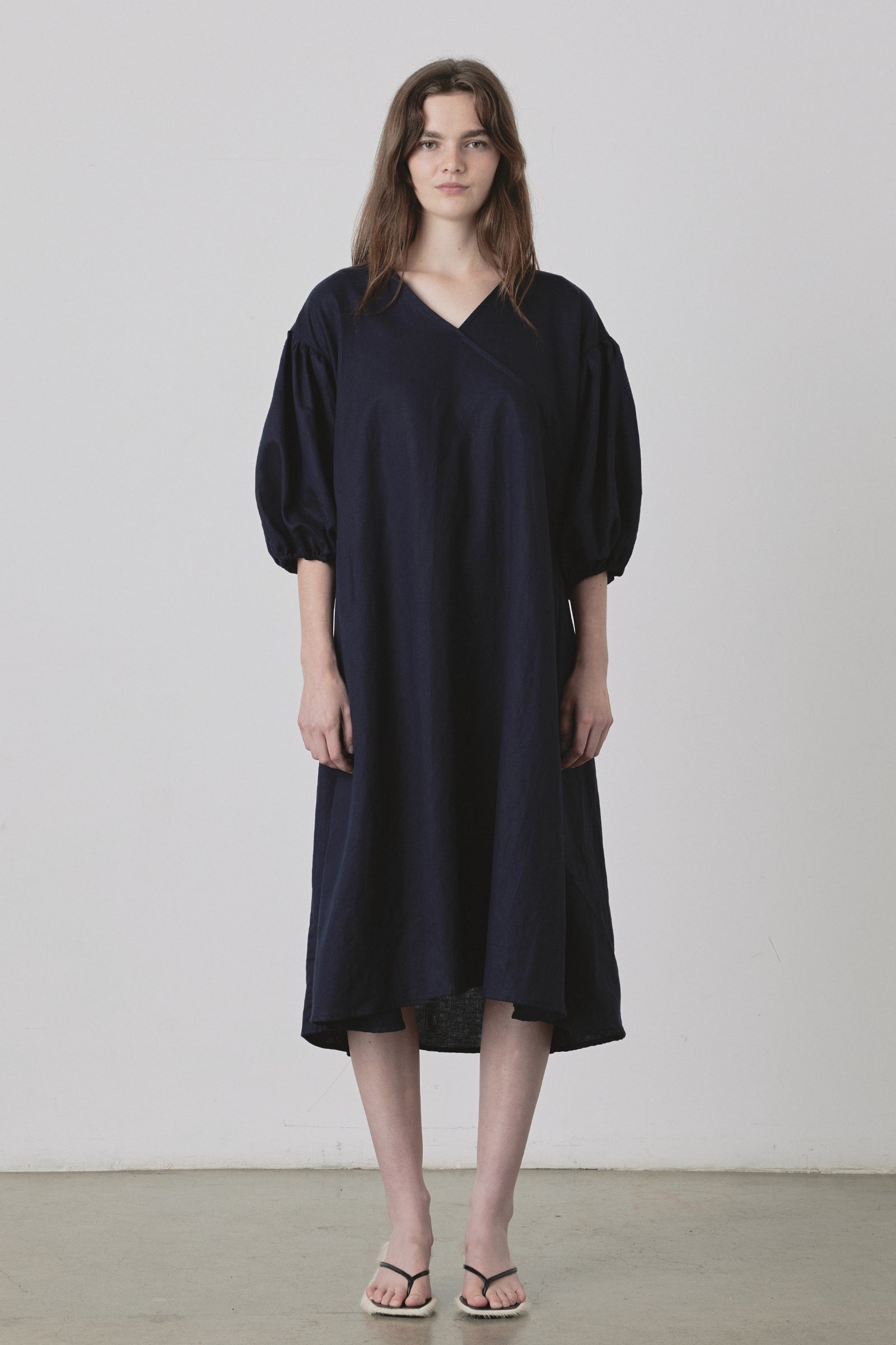 Miu Maxi Dress in Navy