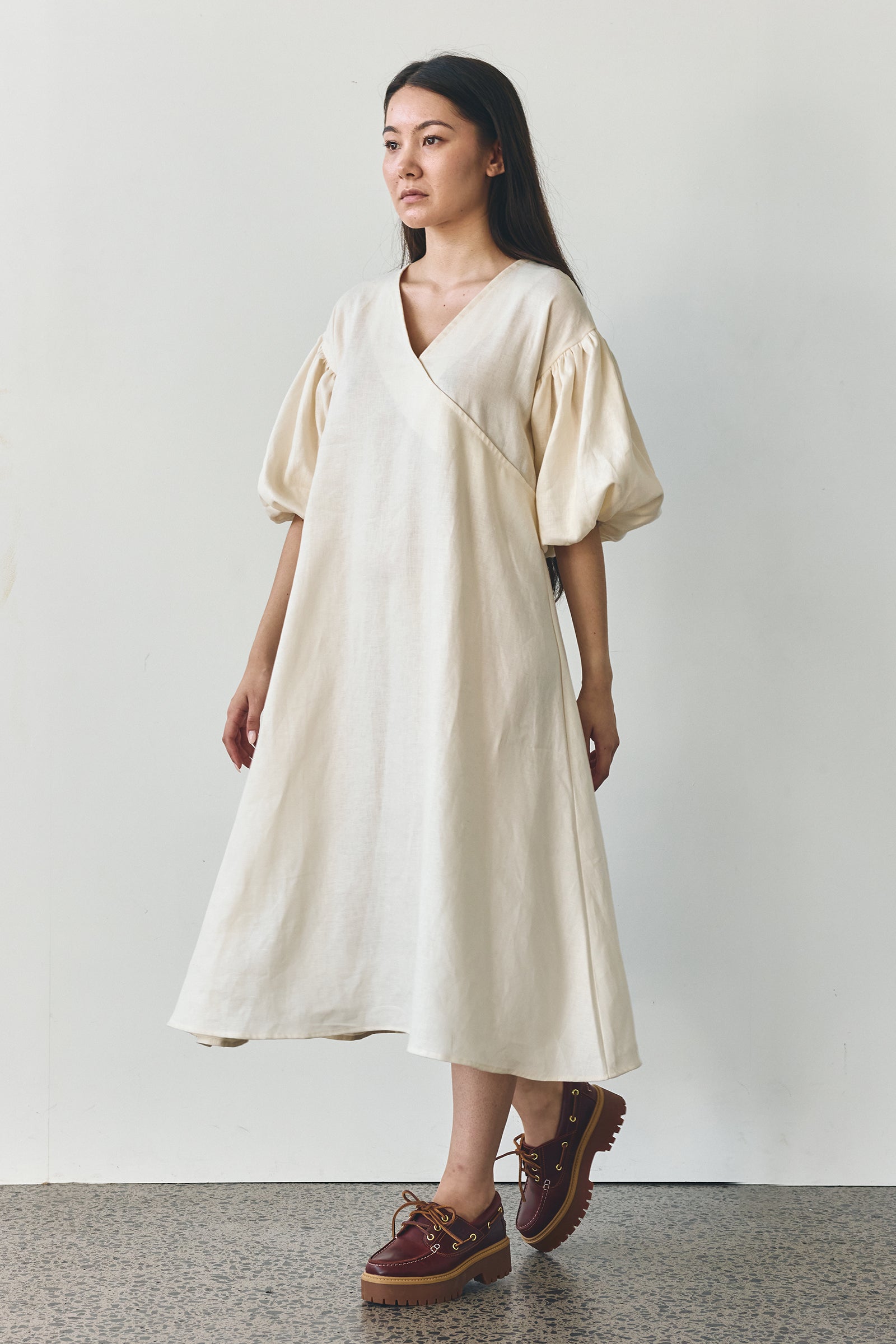 Miu Maxi Dress in Ivory