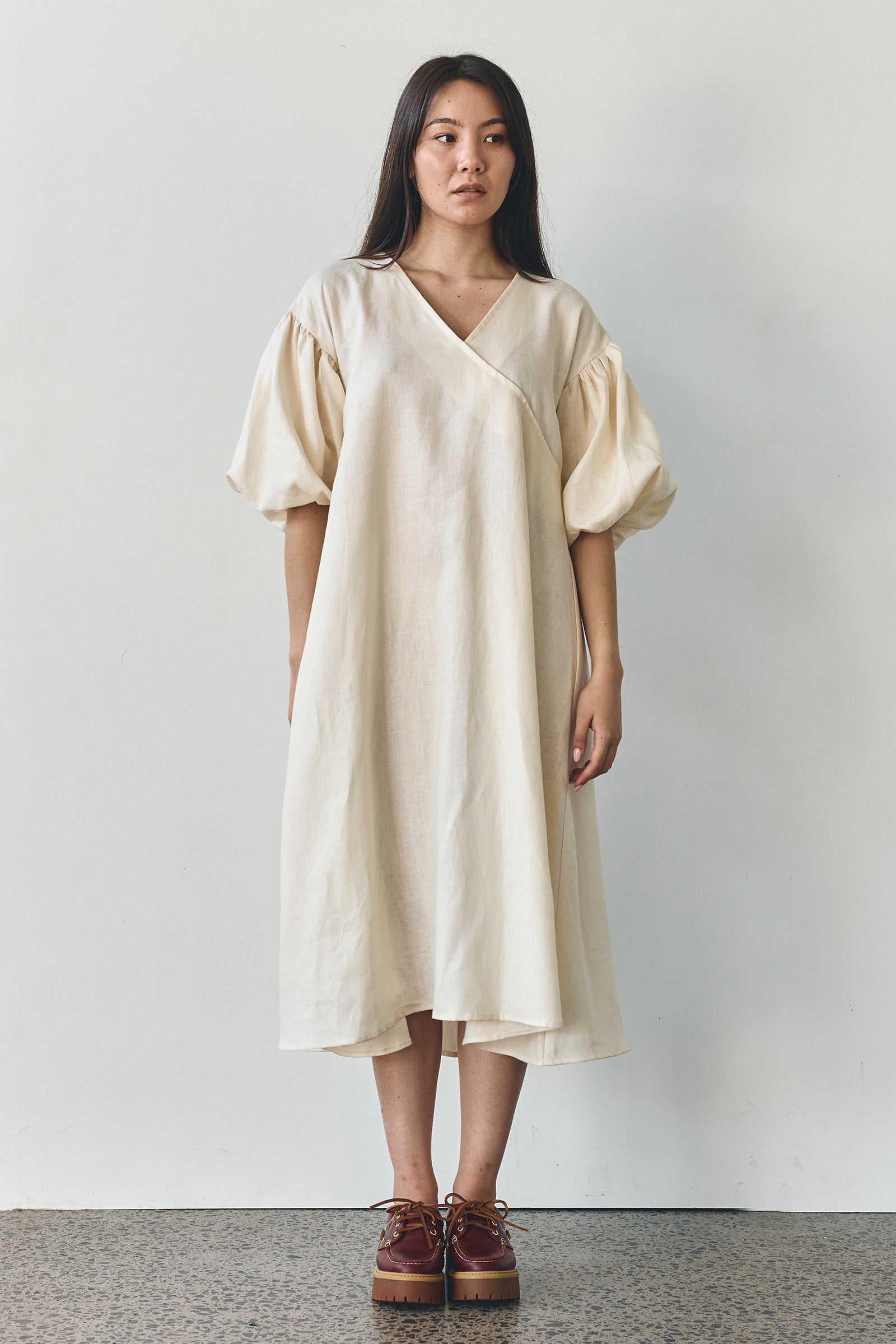 Miu Maxi Dress in Ivory