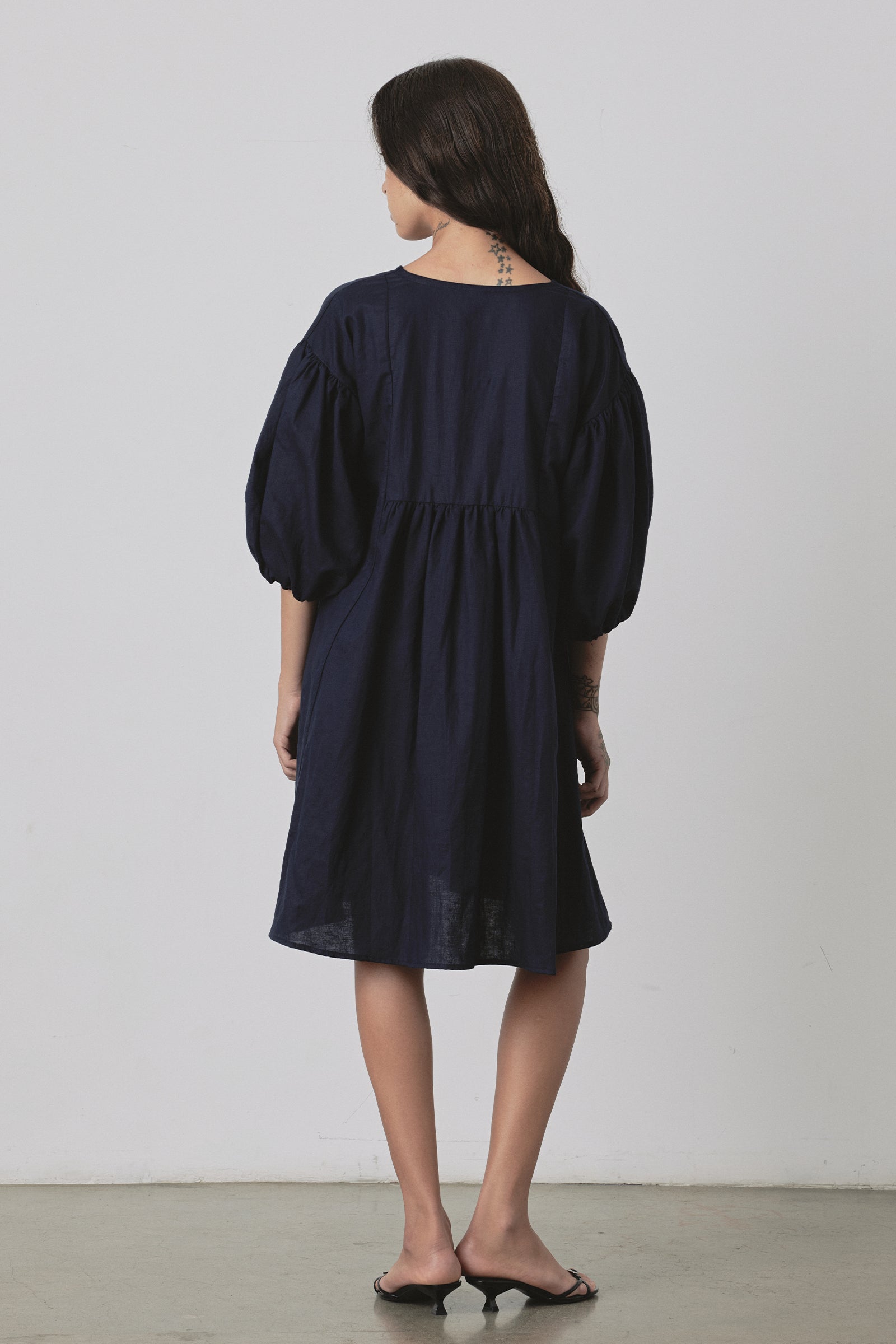 Miu Mini Dress in Navy