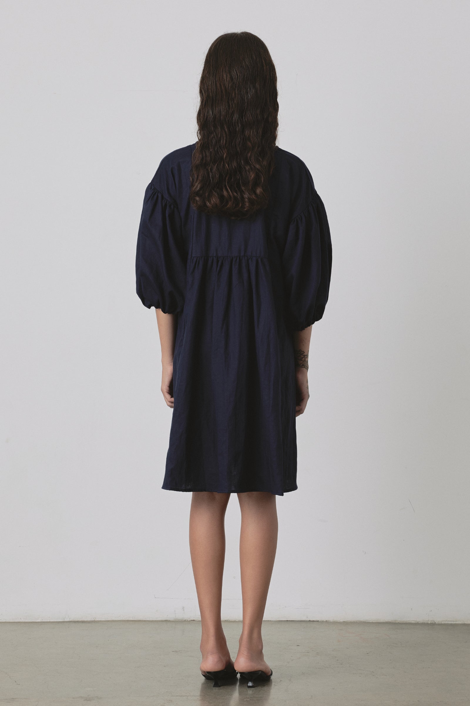 Miu Mini Dress in Navy