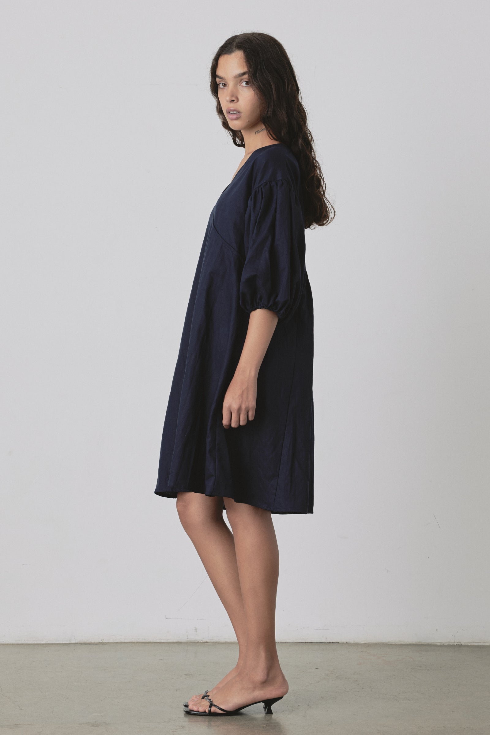 Miu Mini Dress in Navy