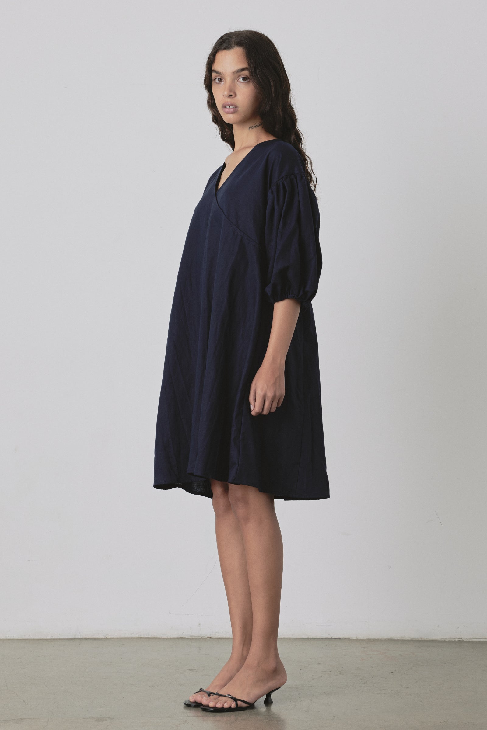 Miu Mini Dress in Navy