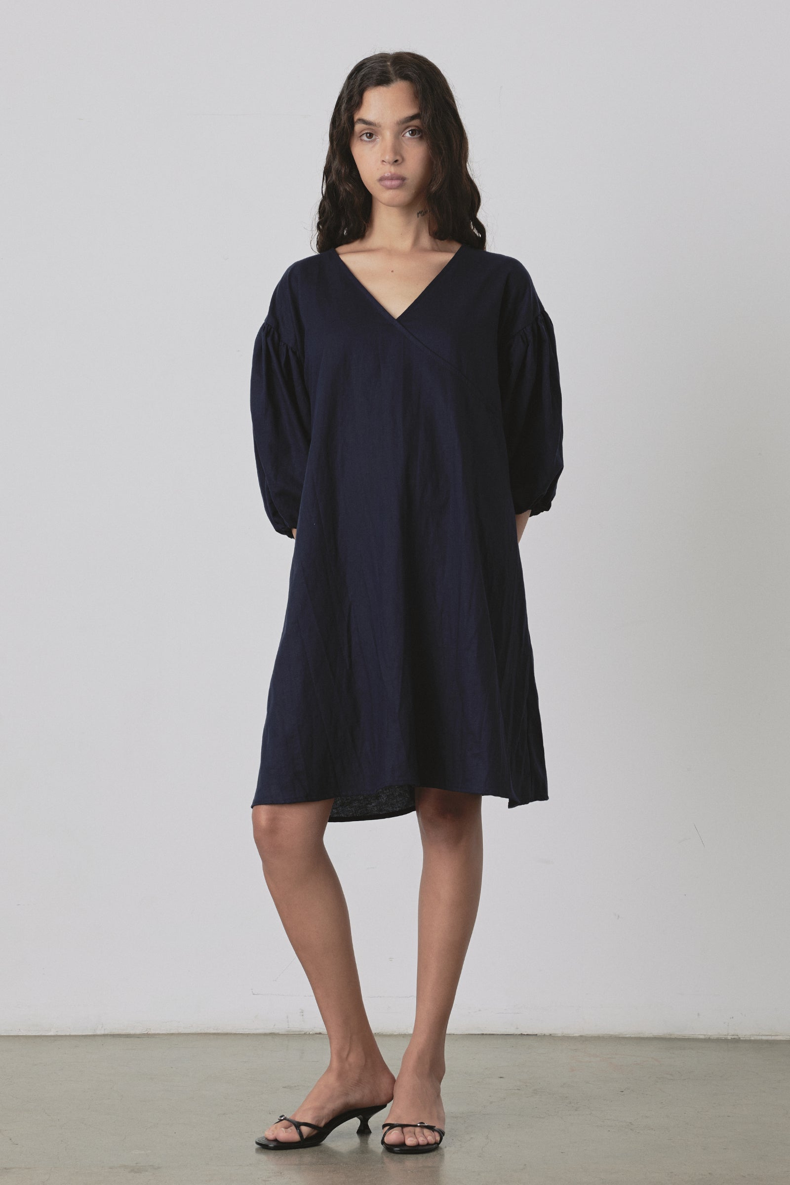Miu Mini Dress in Navy
